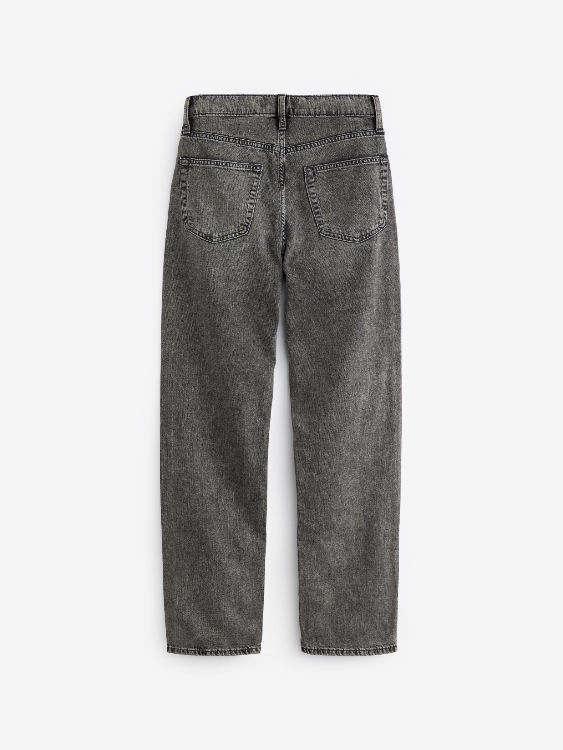 Black Faded Straight Leg Jeans - Image 2 of 4