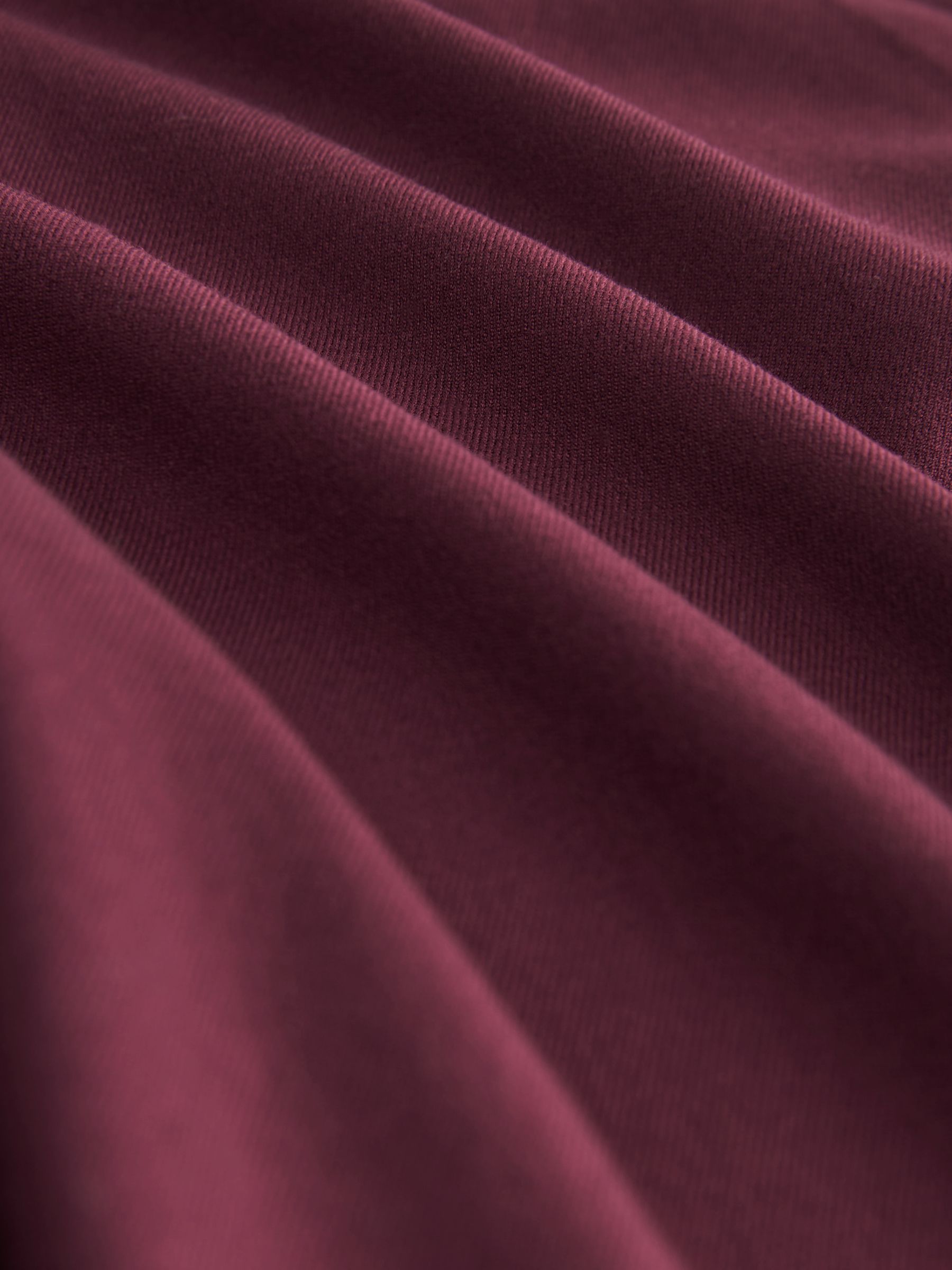 Red Mid Rise Wide Leg Twill Trousers - Image 2 of 2