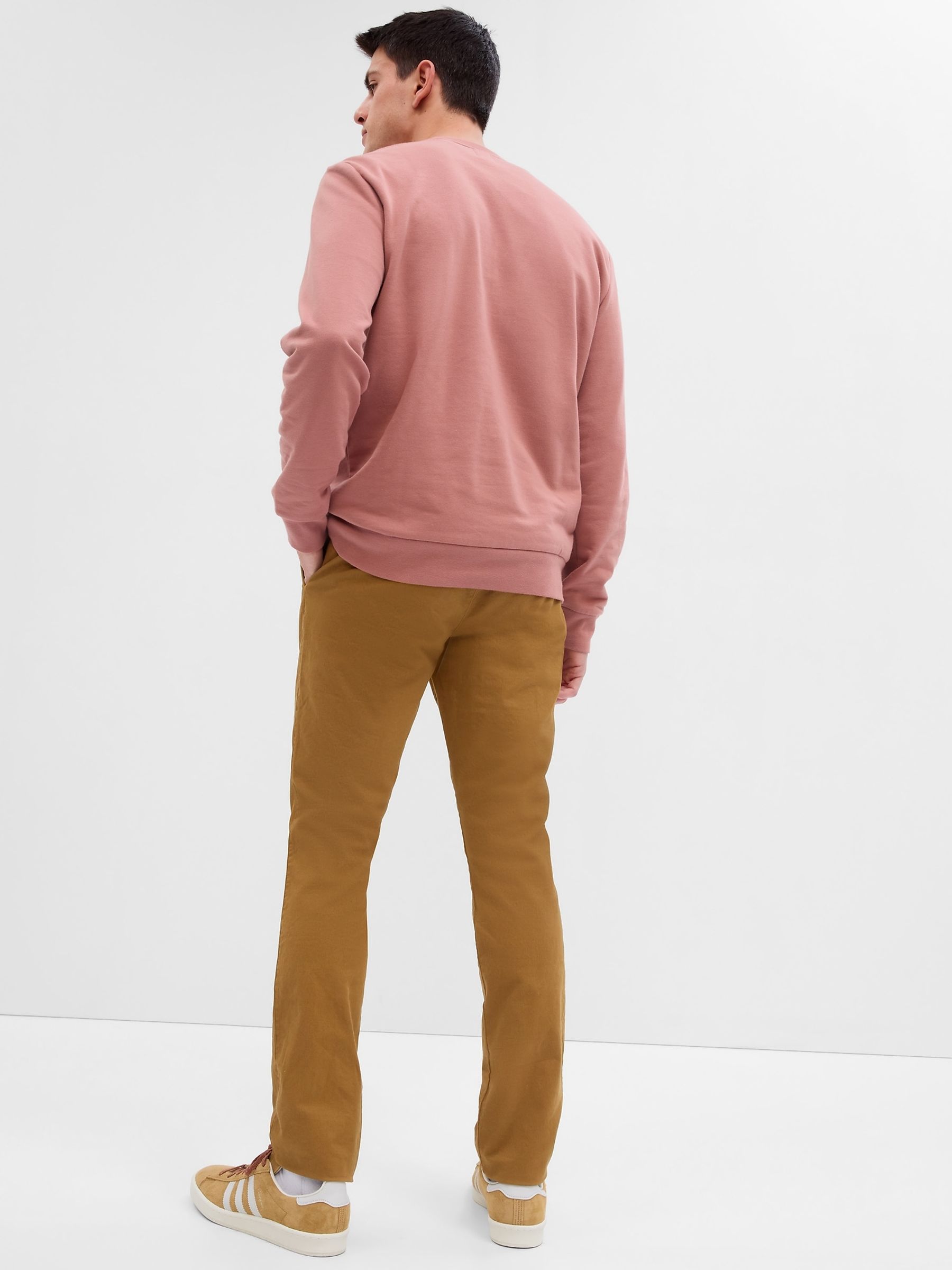 Brown Skinny Fit Stretch Essential Chino Trousers - Image 2 of 4