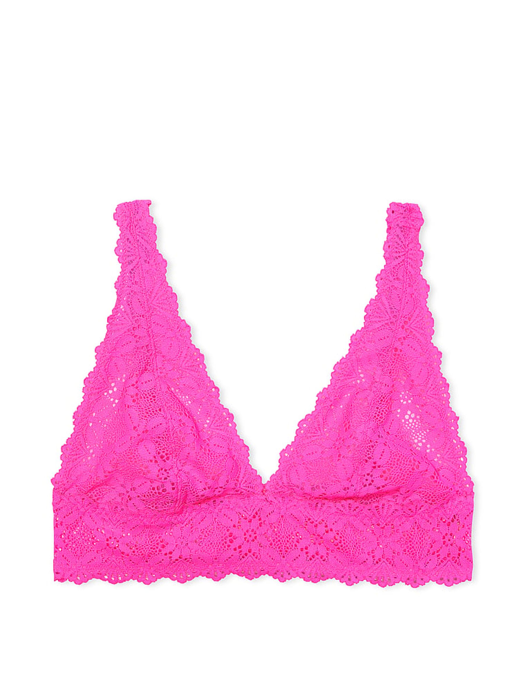 Neon Princess Pink Bralette Bra - Image 3 of 3
