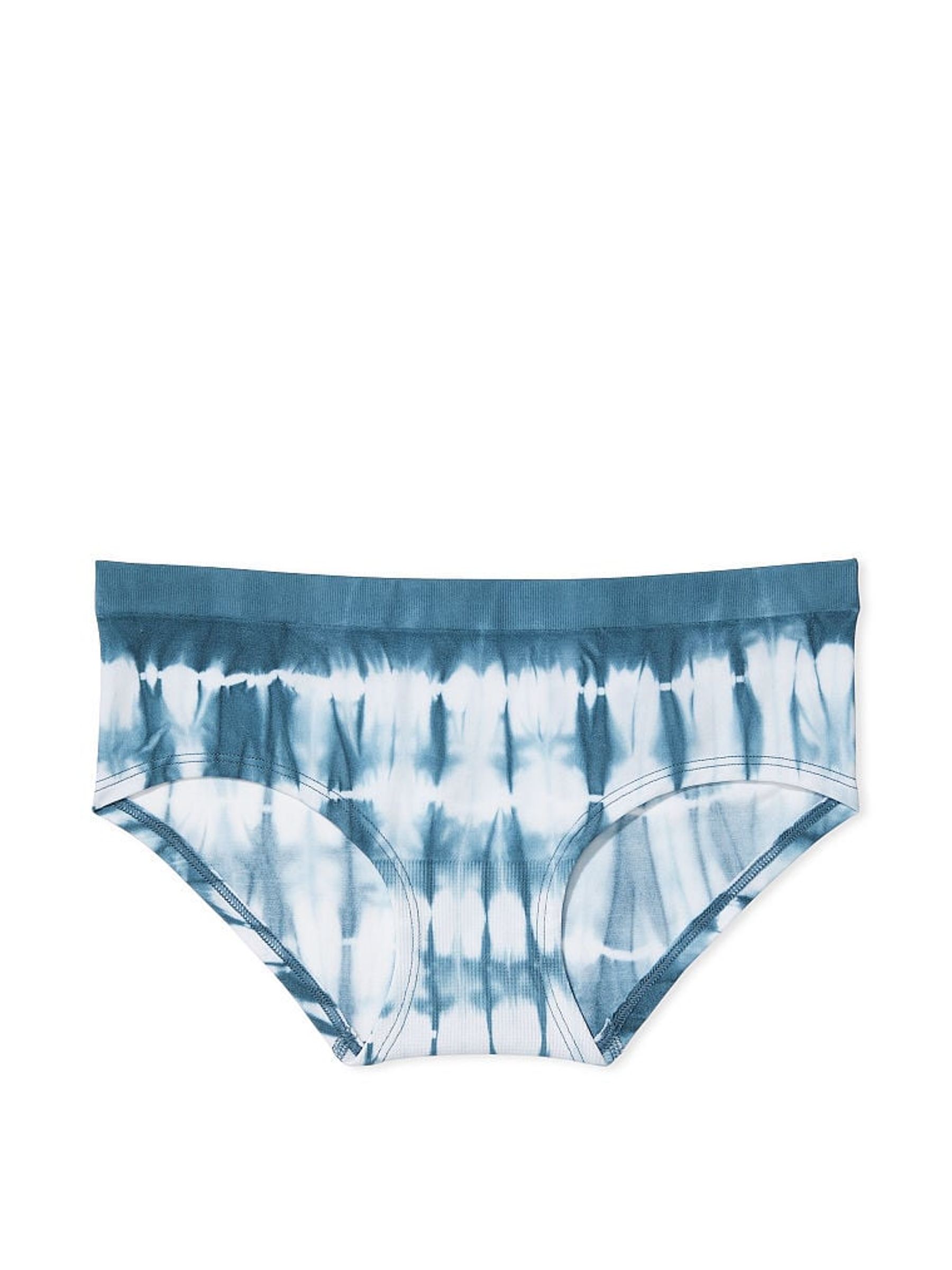 Faded Denim Blue Printed Hipster Seamless Knickers - Image 3 of 3