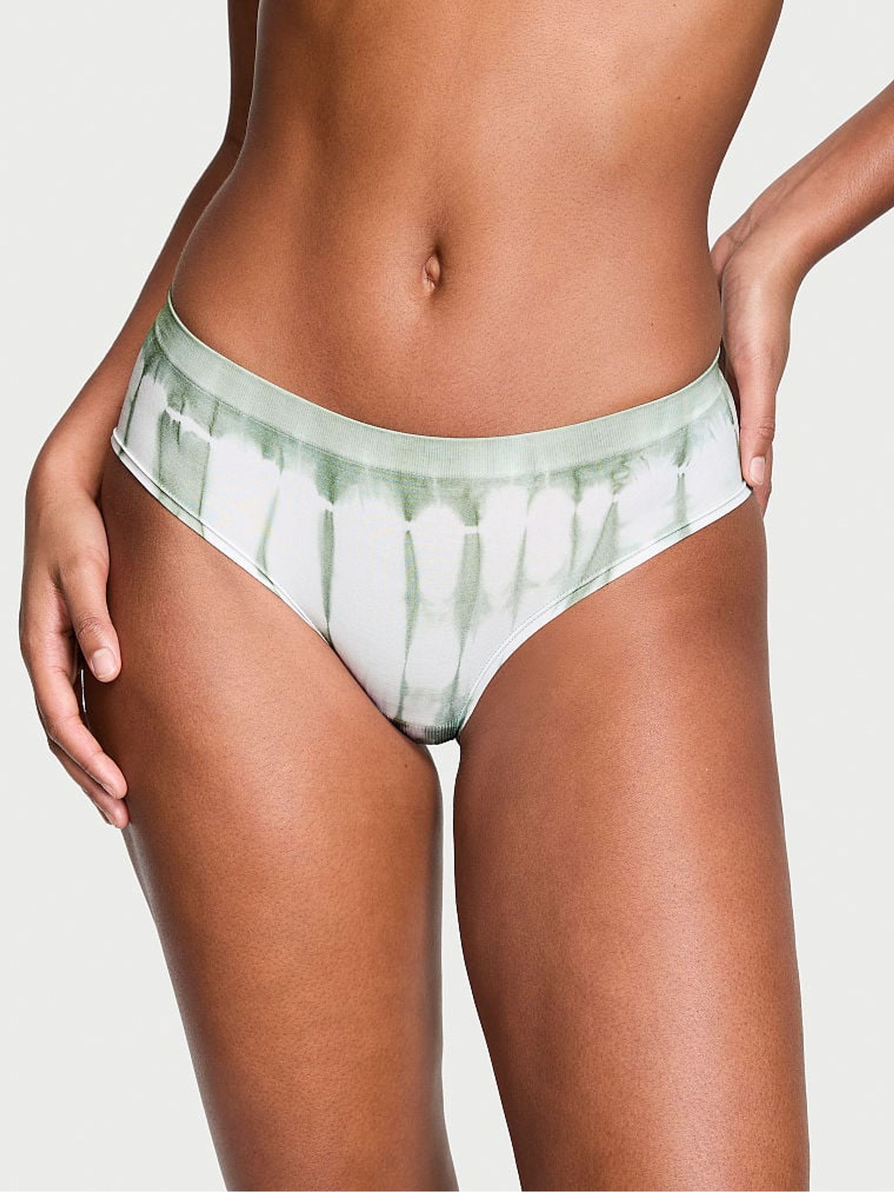 Seasalt Green Printed Hipster Seamless Knickers - Image 1 of 1