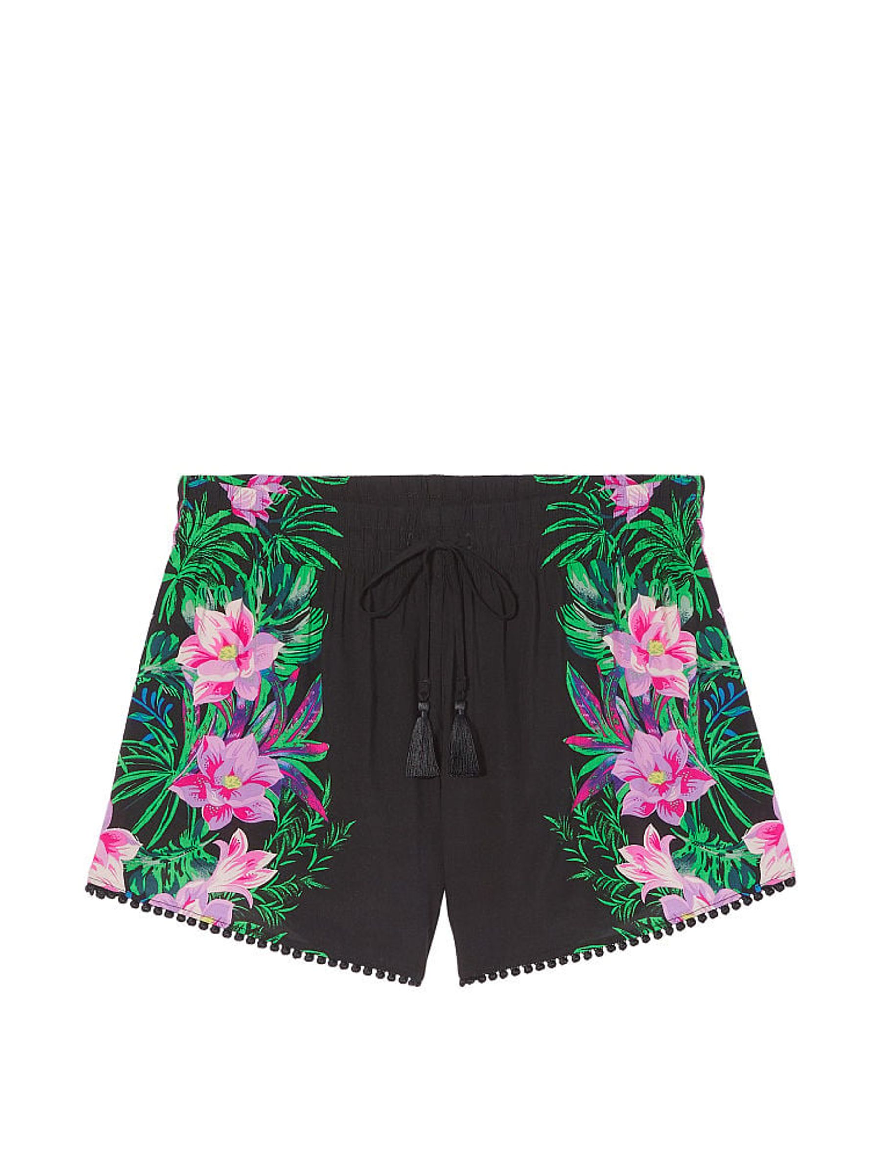 Black Palm Shorts Cover UP - Image 1 of 1