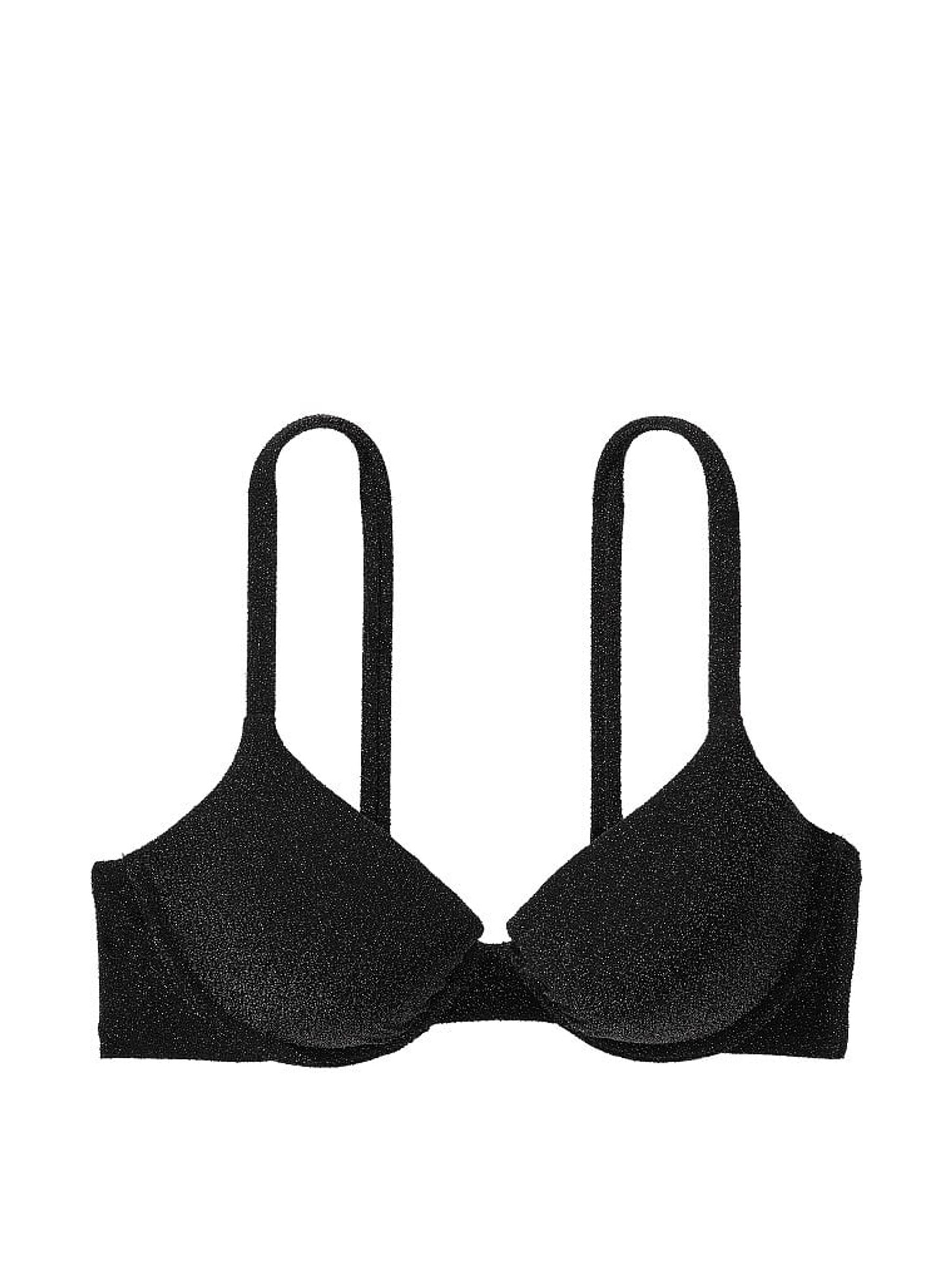 Nero Black Push Up Shimmer Swim Bikini Top - Image 3 of 4