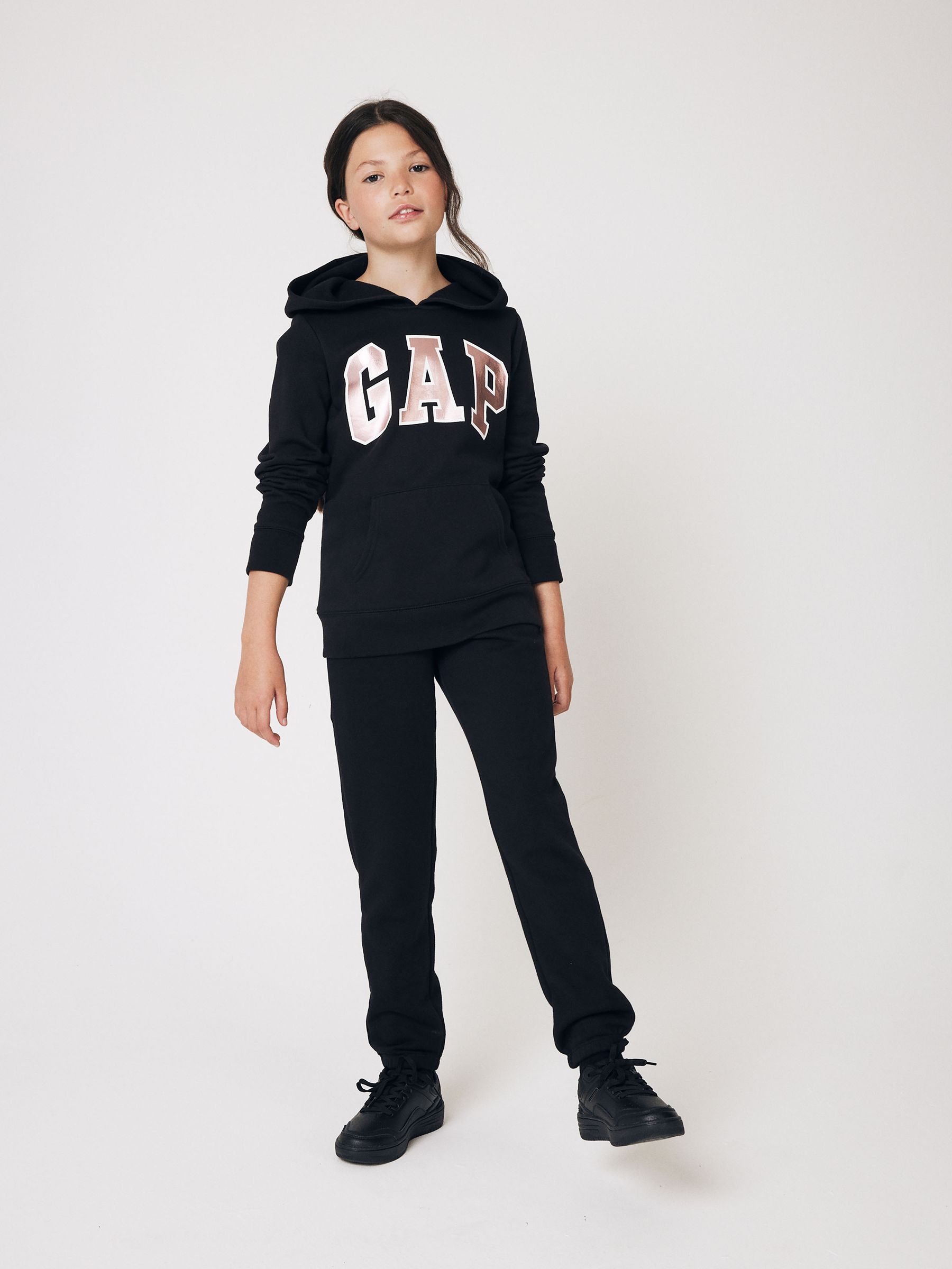 Black Logo Fleece-Lined Joggers (4-13yrs) - Image 2 of 5