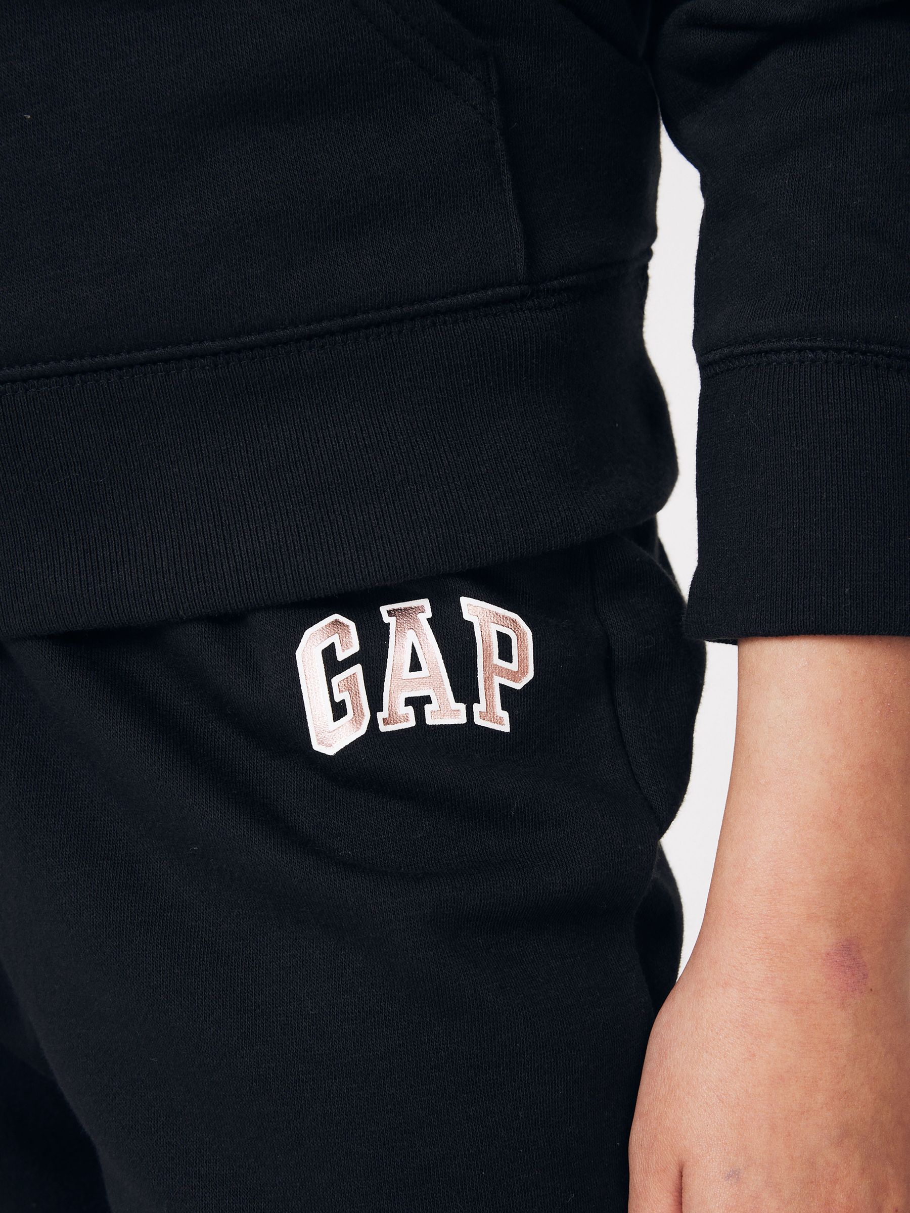 Black Logo Fleece-Lined Joggers (4-13yrs) - Image 4 of 5