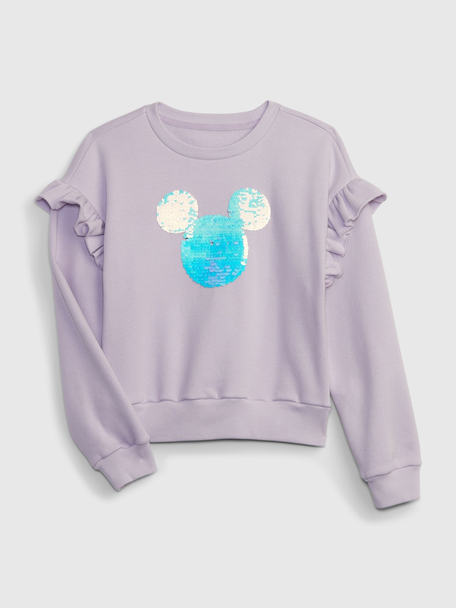 Purple Disney Reversible Sequin Graphic Crew Neck Sweatshirt (4-13yrs) - Image 1 of 1