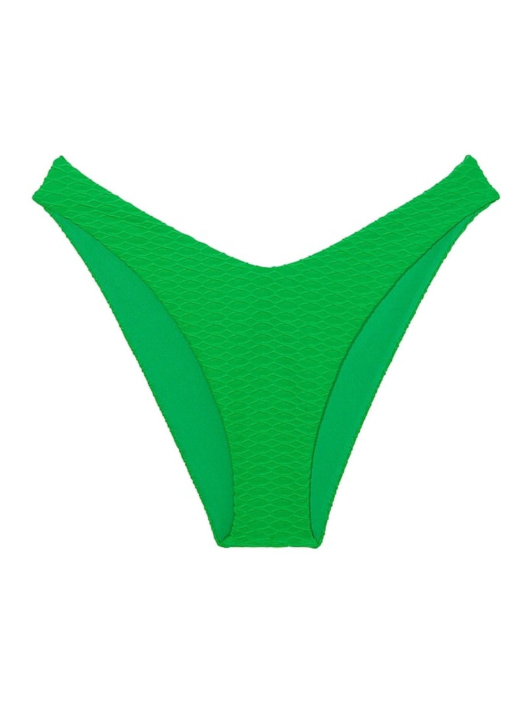 Green Fishnet Brazilian Swim Bikini Bottom - Image 3 of 3