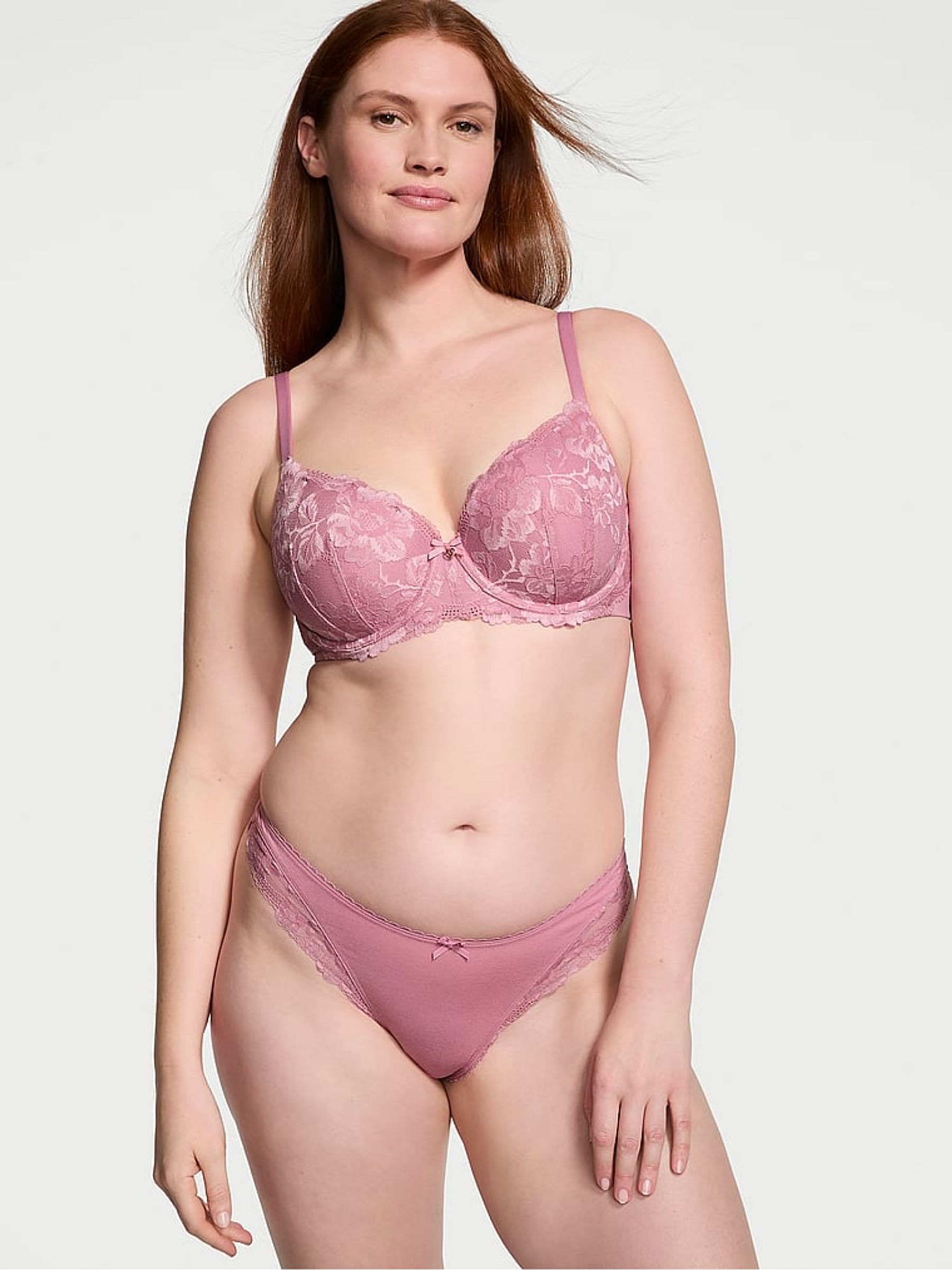 Dusk Mauve Pink Demi Bra - Image 3 of 4