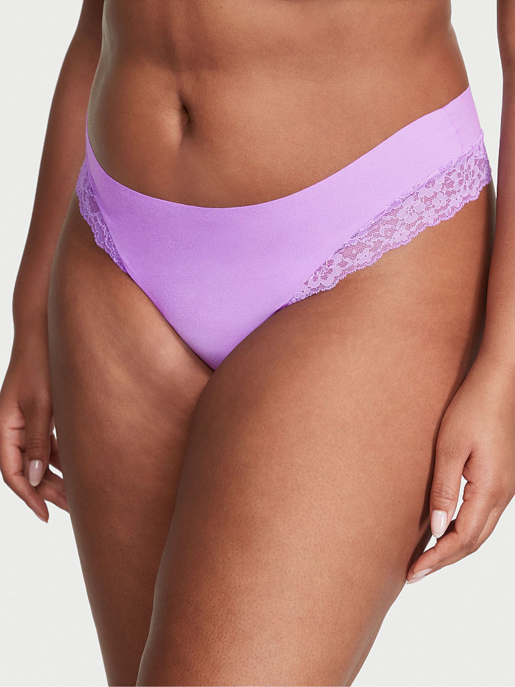 Purple Paradise Posey Lace Thong Knickers - Image 1 of 1