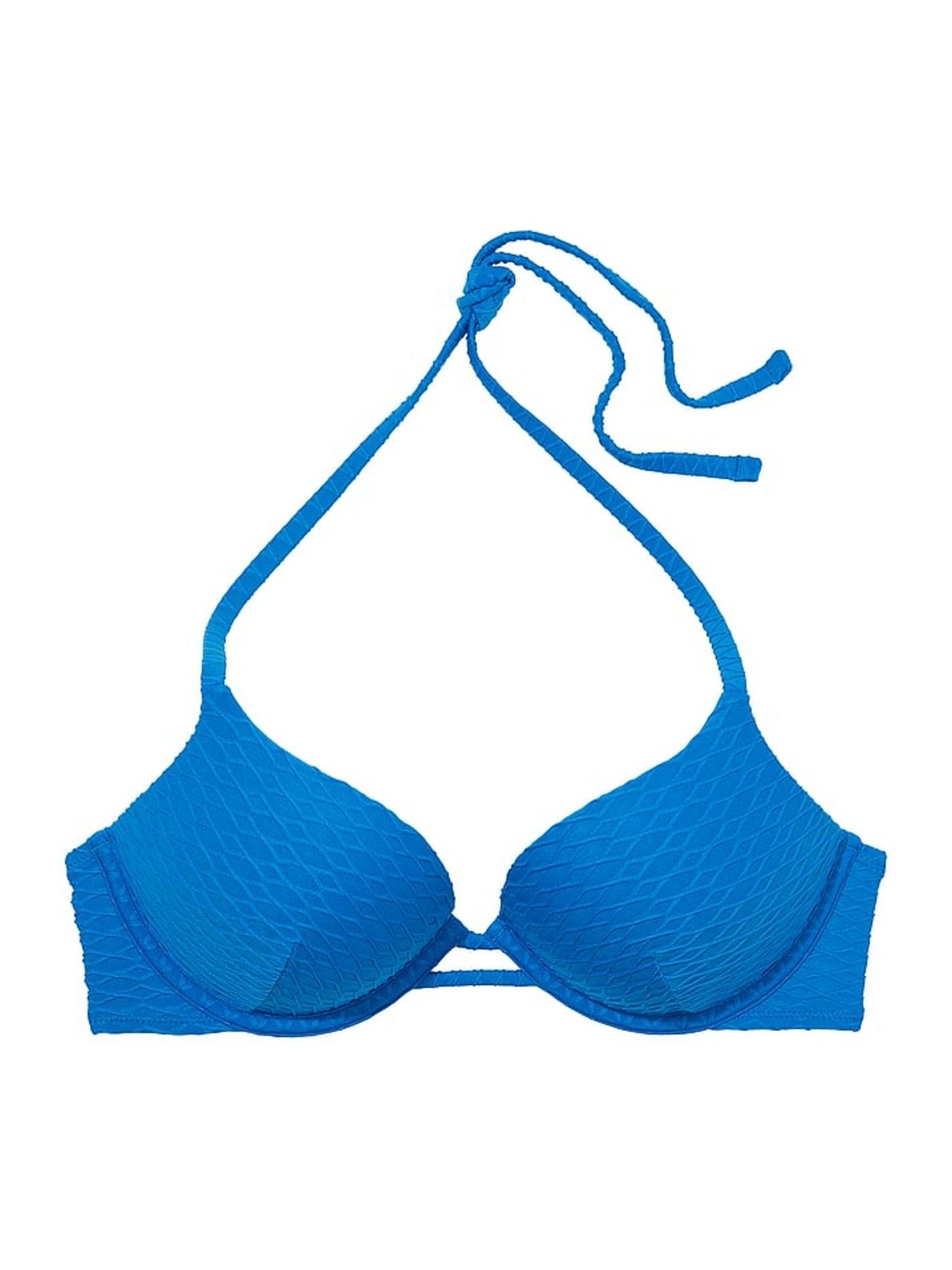 Shocking Blue Fishnet Add 2 Cups Push Up Swim Bikini Top - Image 3 of 3