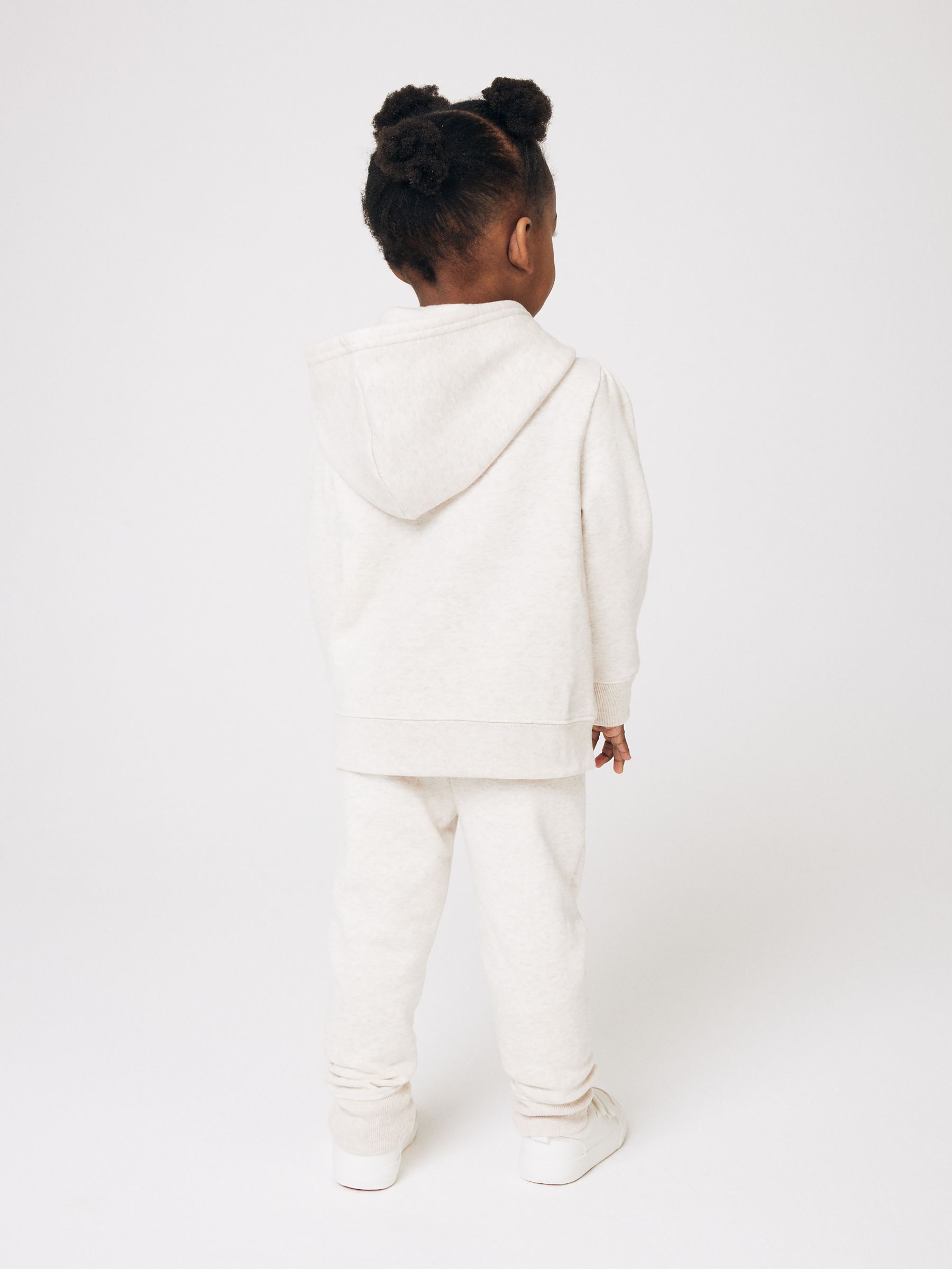 White Logo Fleece-Lined Joggers (Newborn-5yrs) - Image 2 of 5