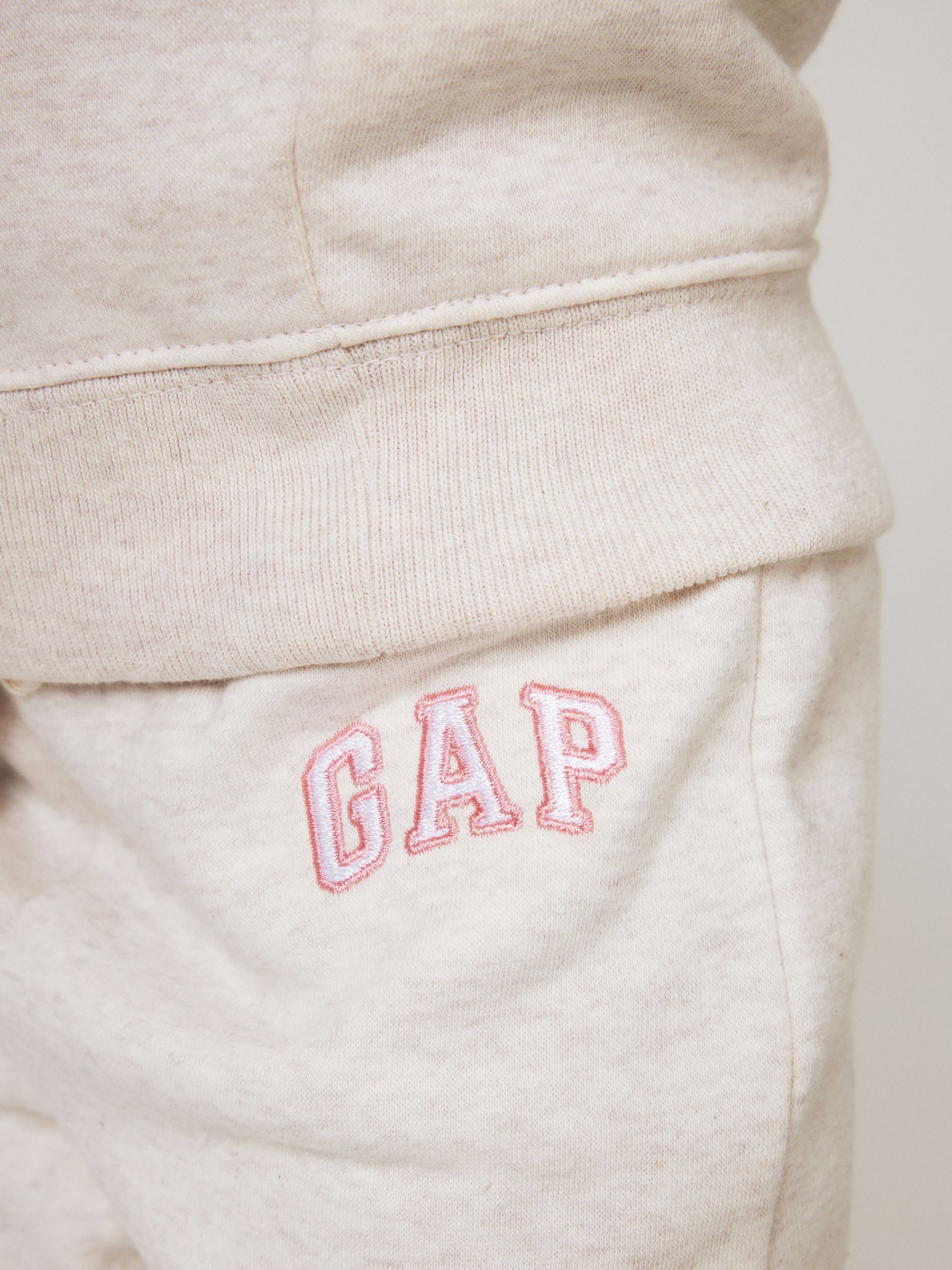 White Logo Fleece-Lined Joggers (Newborn-5yrs) - Image 4 of 5
