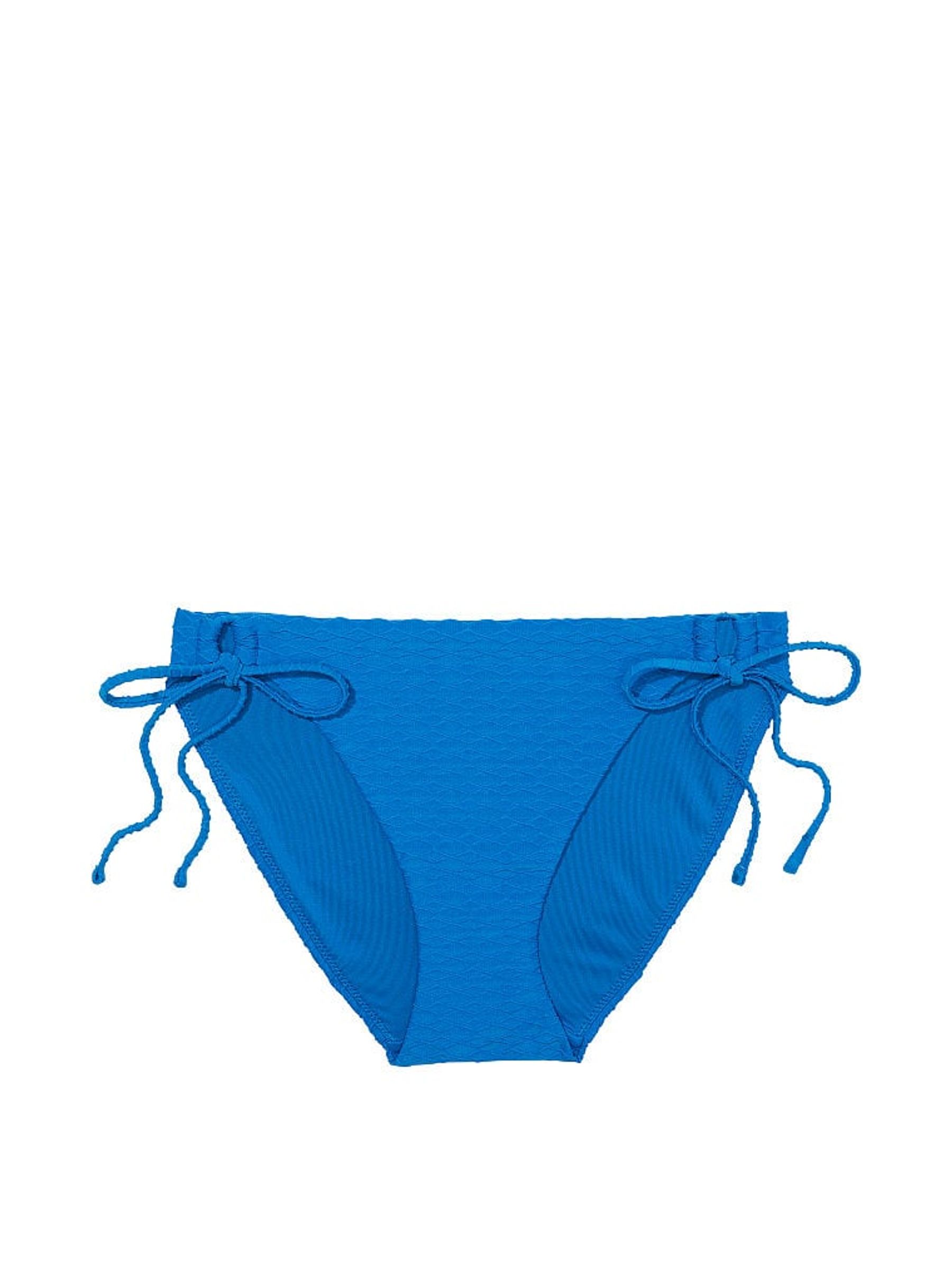 Shocking Blue Fishnet Tie Side Swim Bikini Bottom - Image 3 of 3