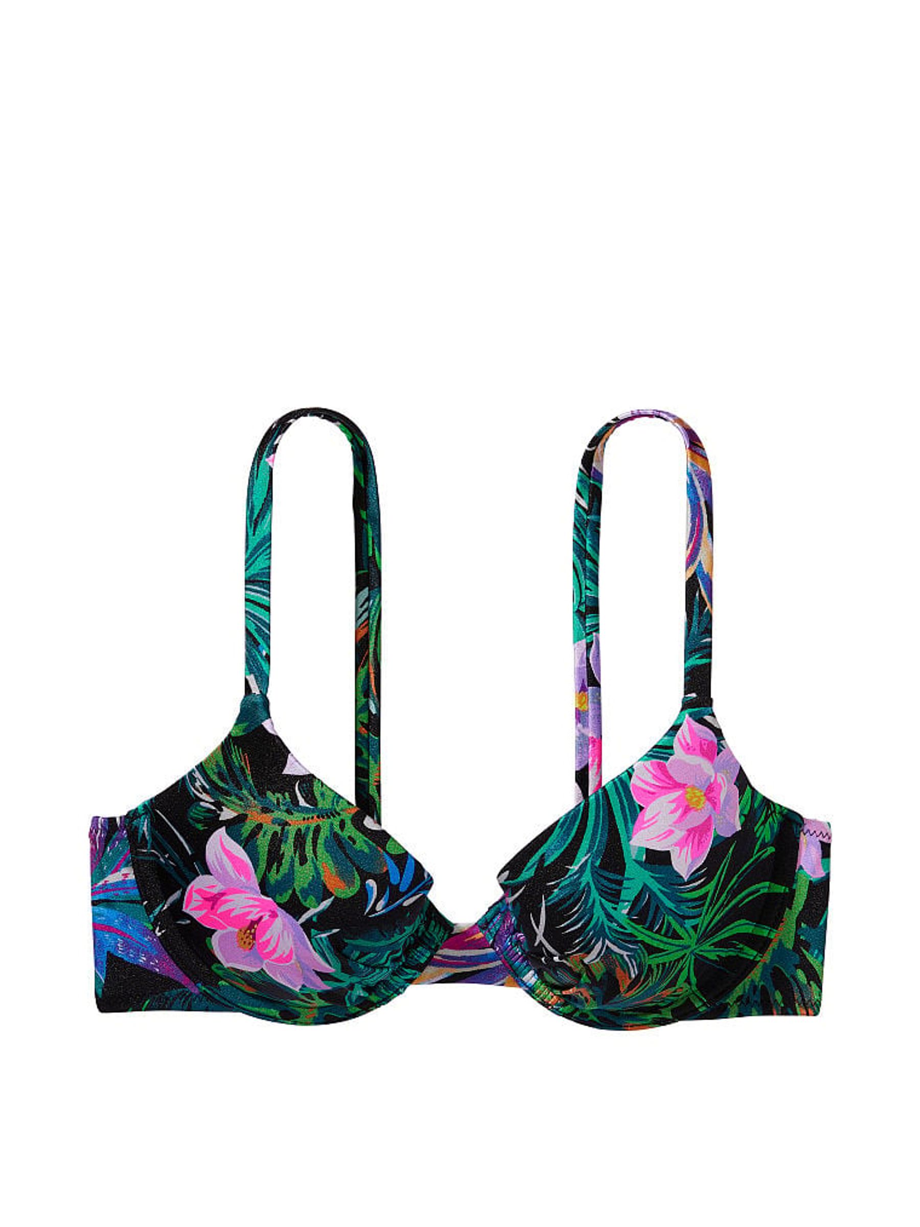 Black Palm Push Up Swim Bikini Top - Image 3 of 3