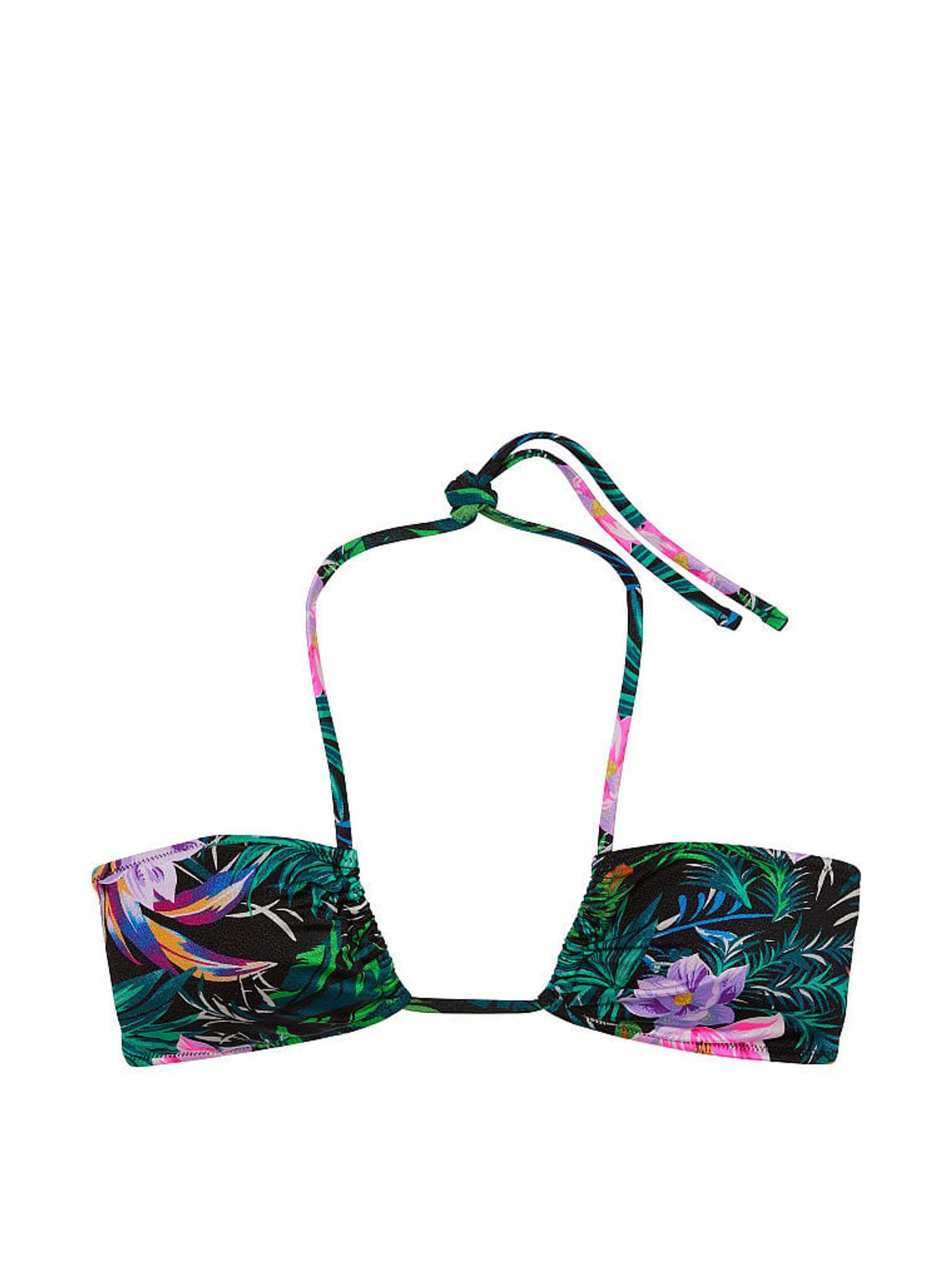 Black Palm Halter Swim Bikini Top - Image 3 of 3