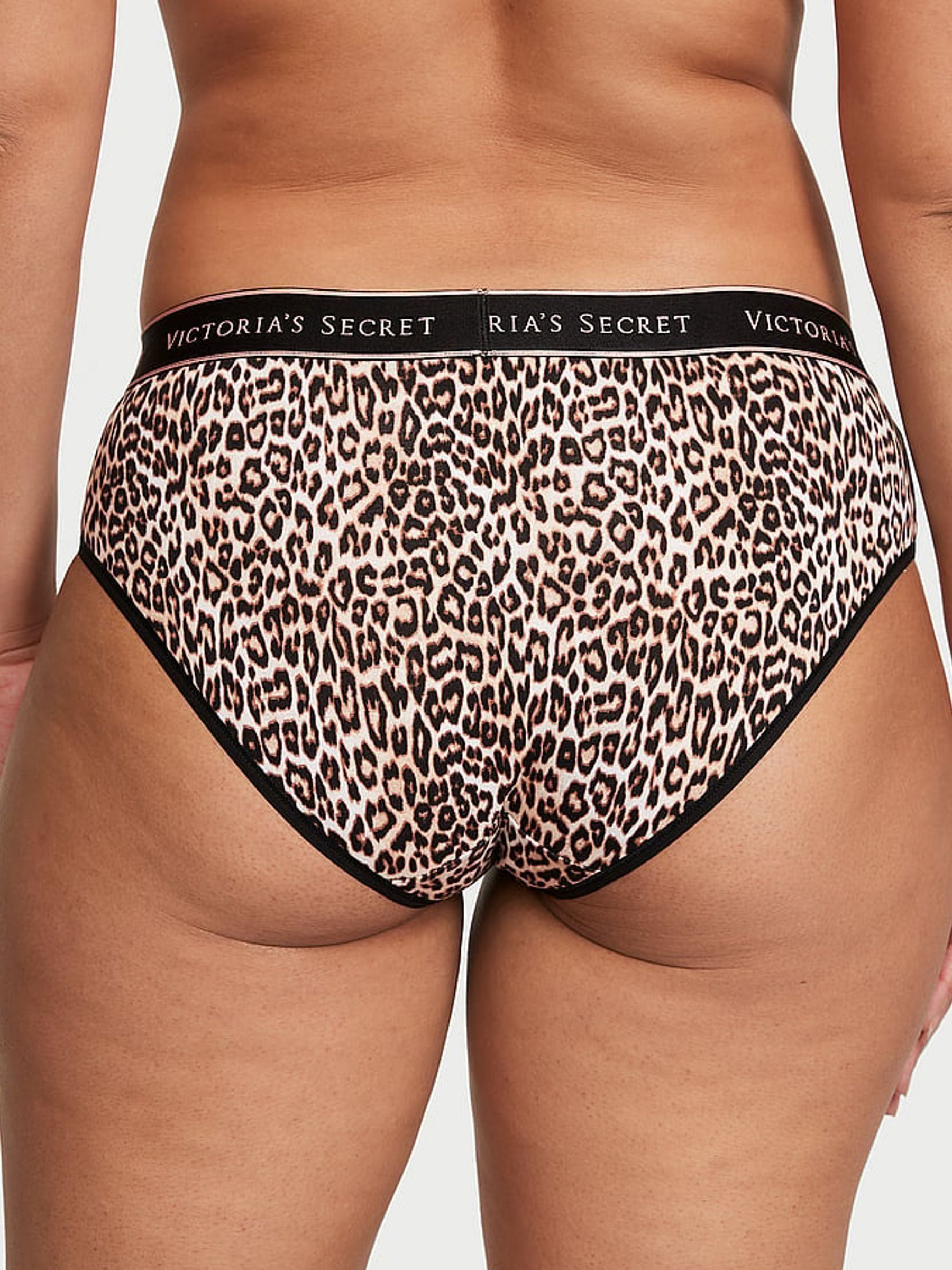 White/Grey/Pink/Orange Hipster Logo 5 Pack Knickers - Image 3 of 4