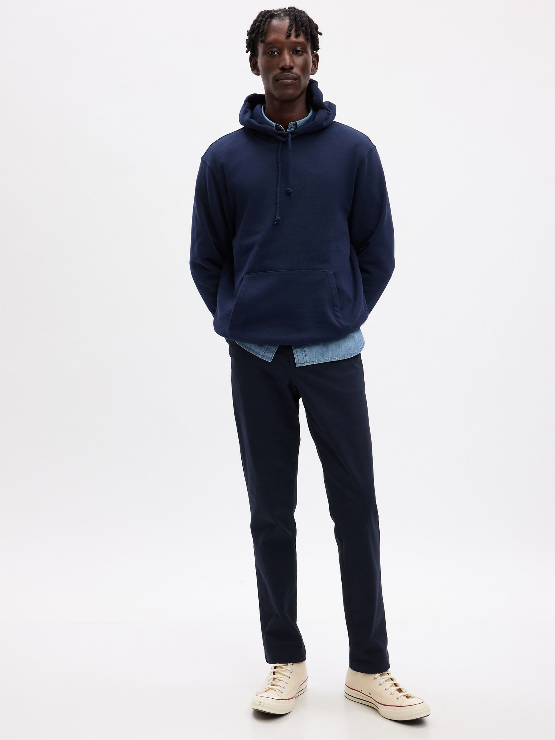 Blue Slim Fit Essential Chinos - Image 1 of 7