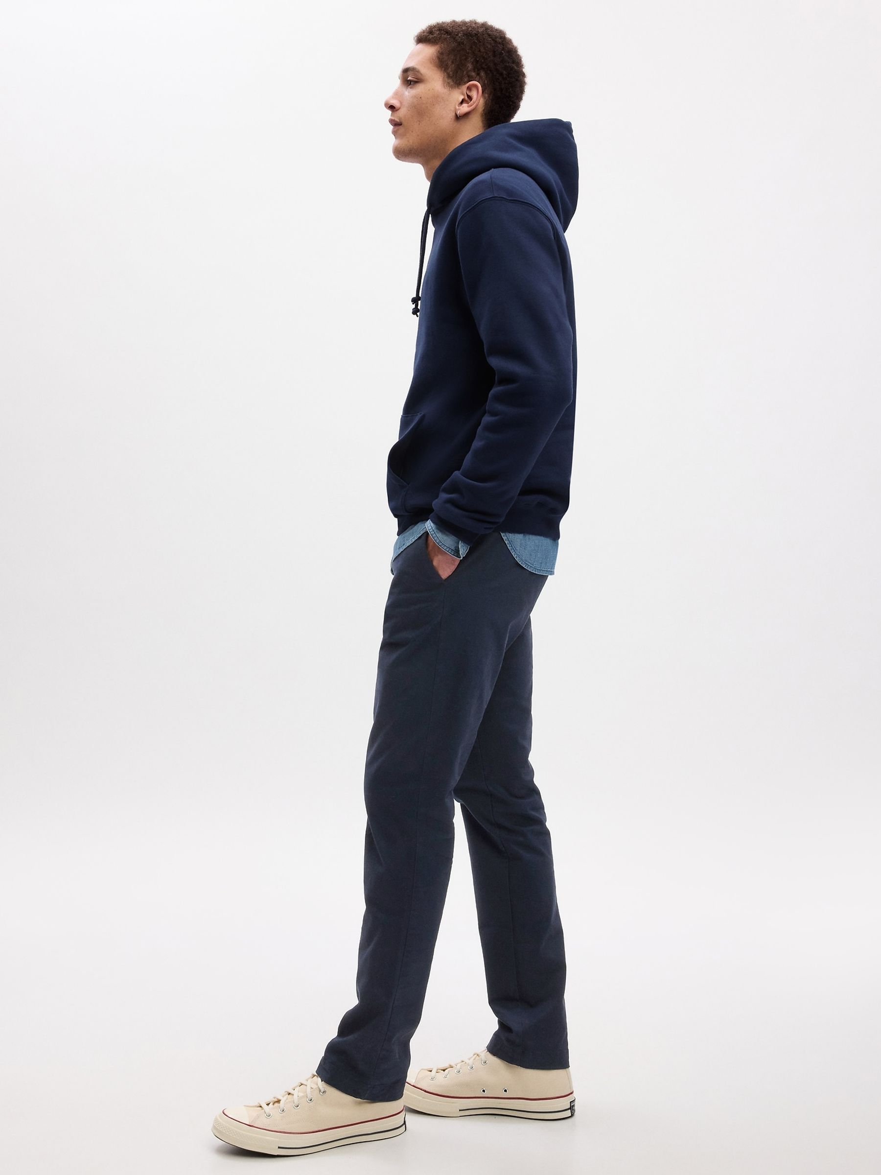 Blue Slim Fit Essential Chinos - Image 4 of 7
