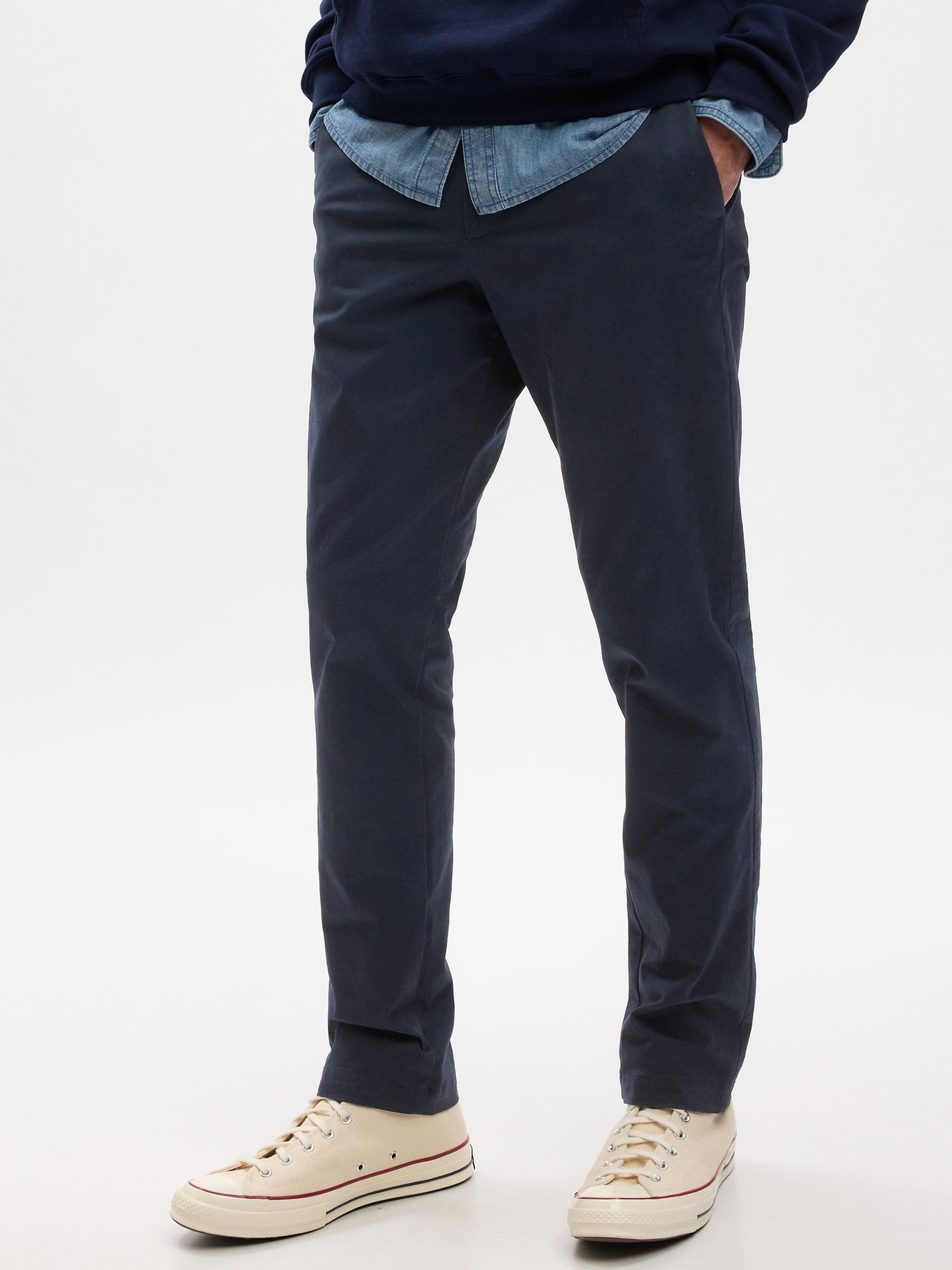 Blue Slim Fit Essential Chinos - Image 5 of 7