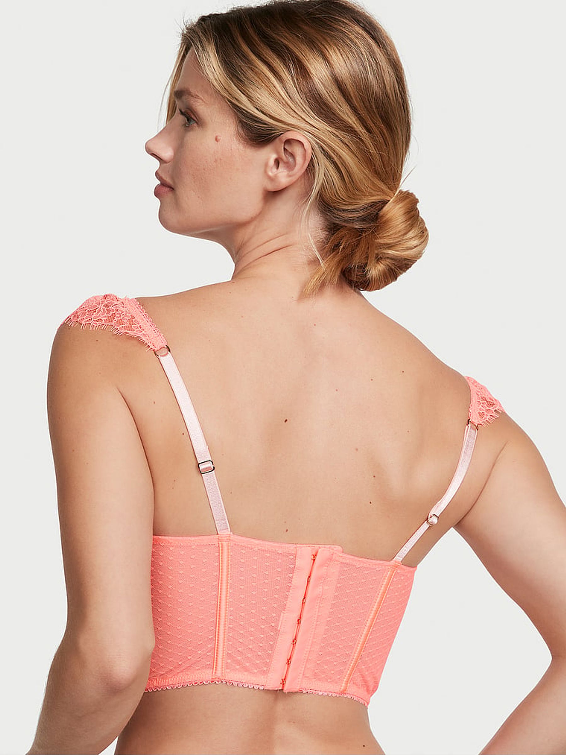 Neon Nectar Orange Corset Bra Top - Image 3 of 4
