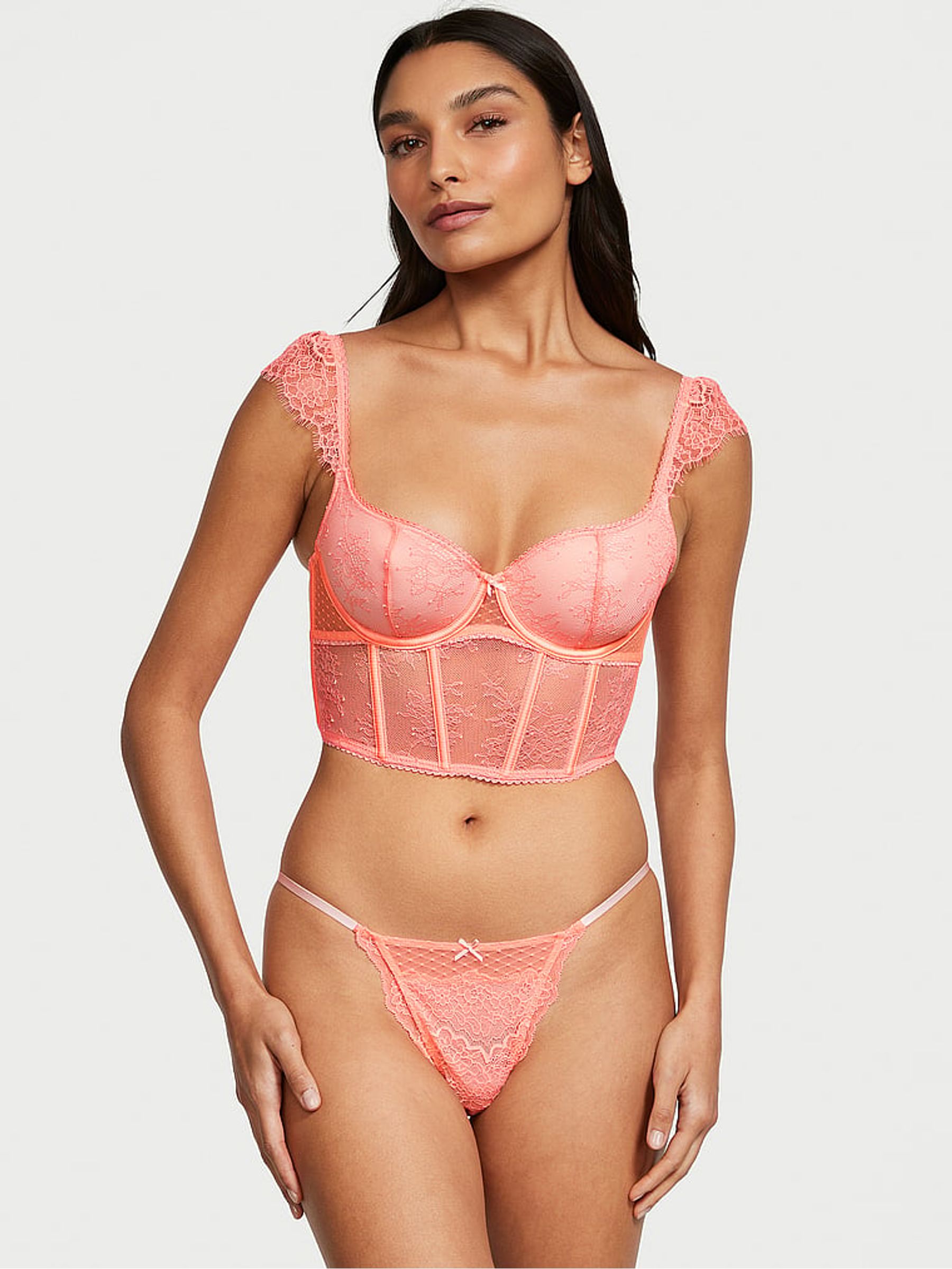 Neon Nectar Orange Corset Bra Top - Image 4 of 4
