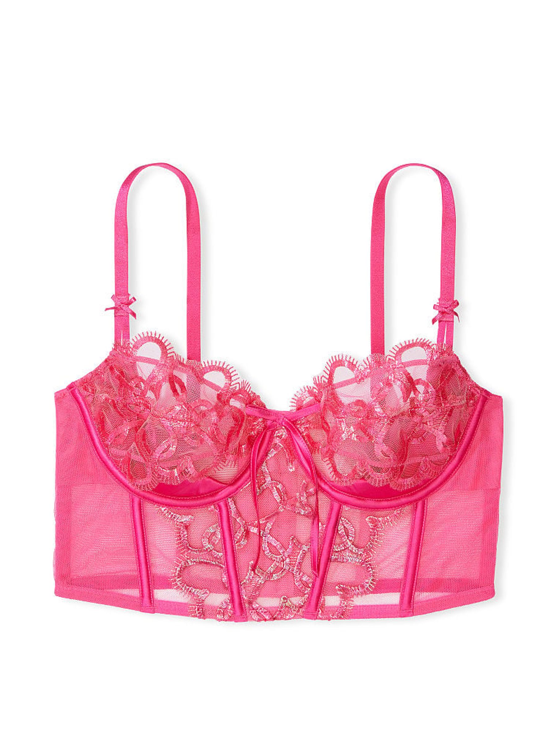 Forever Pink Hearts Corset Bra - Image 4 of 5