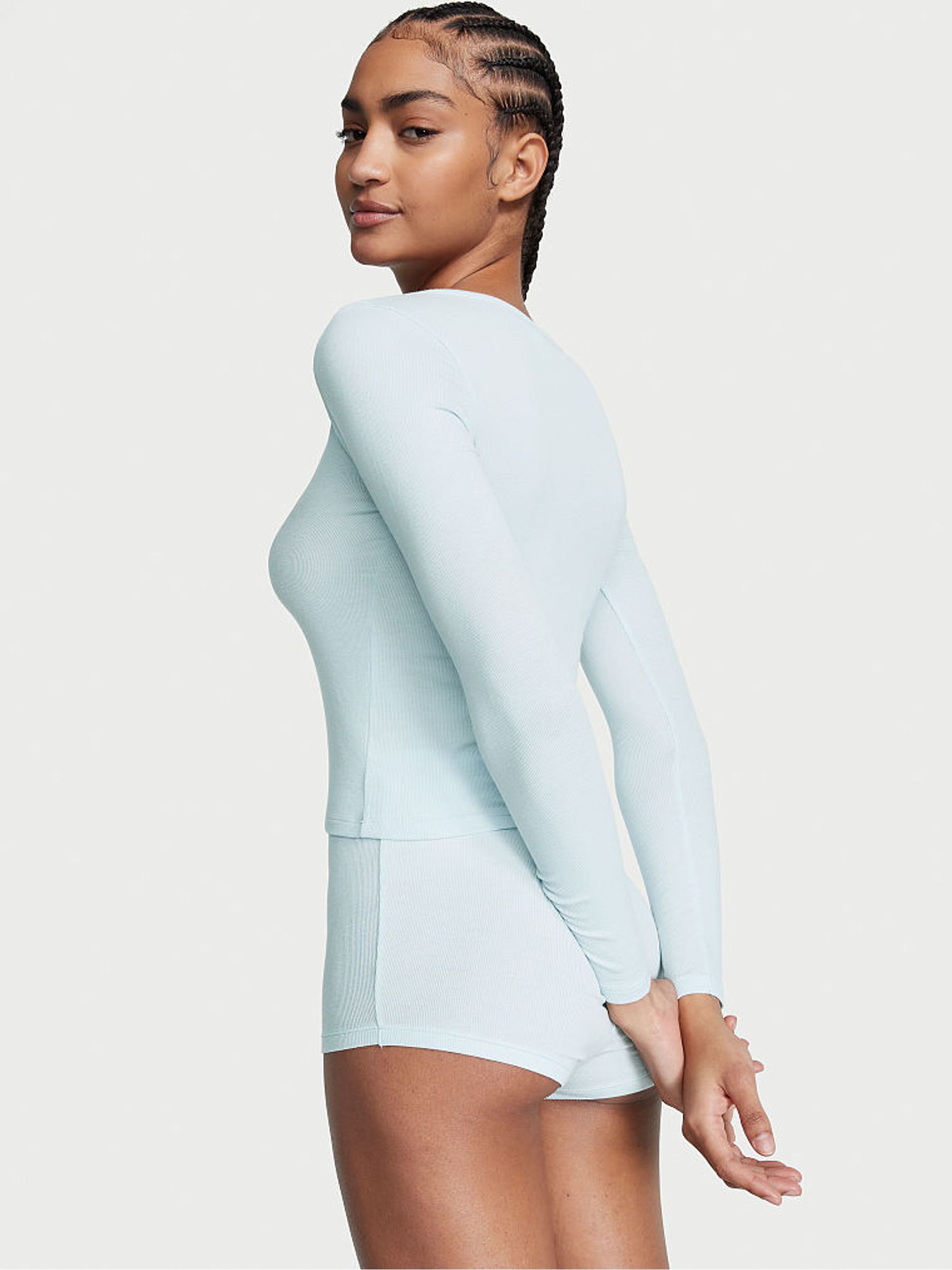 Blue Ballad Modal Short Pyjama Set - Image 2 of 3