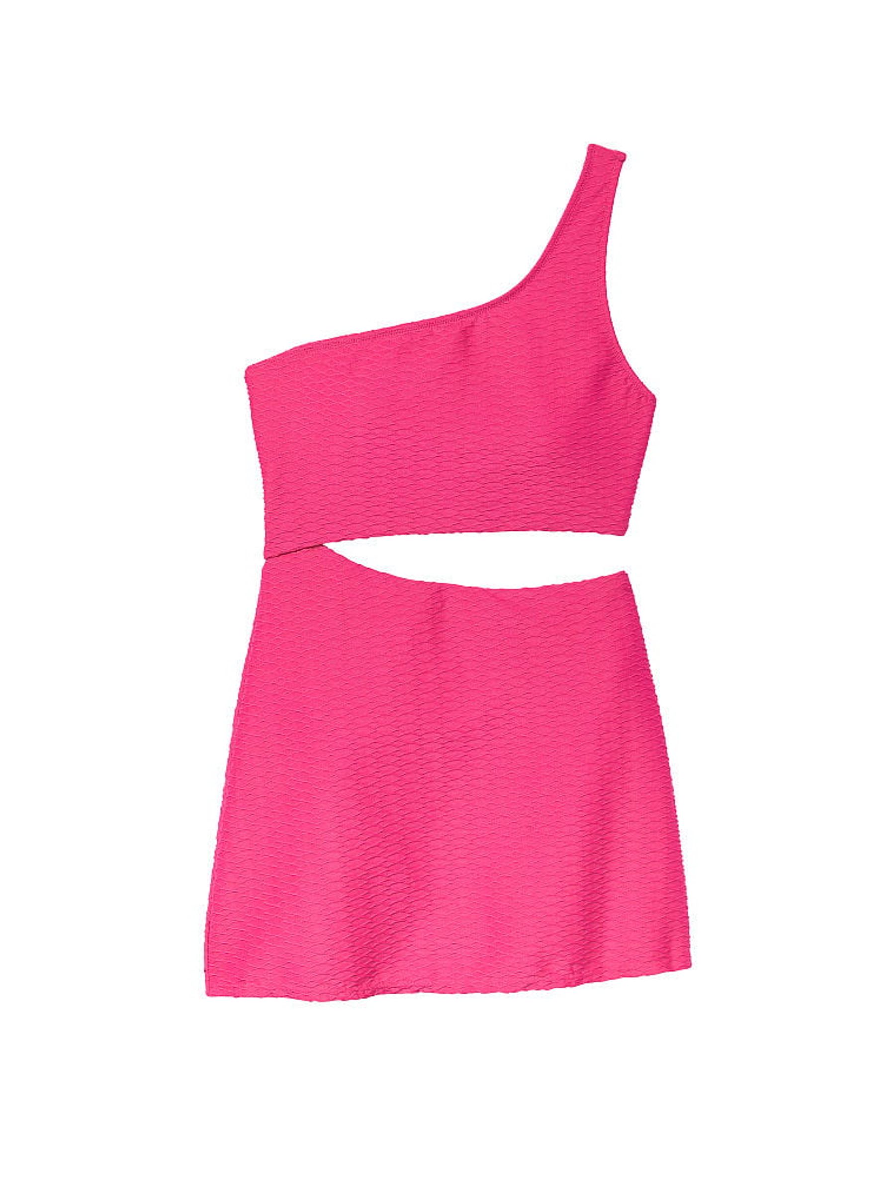 Forever Pink Fishnet Swim Dress - Image 3 of 4