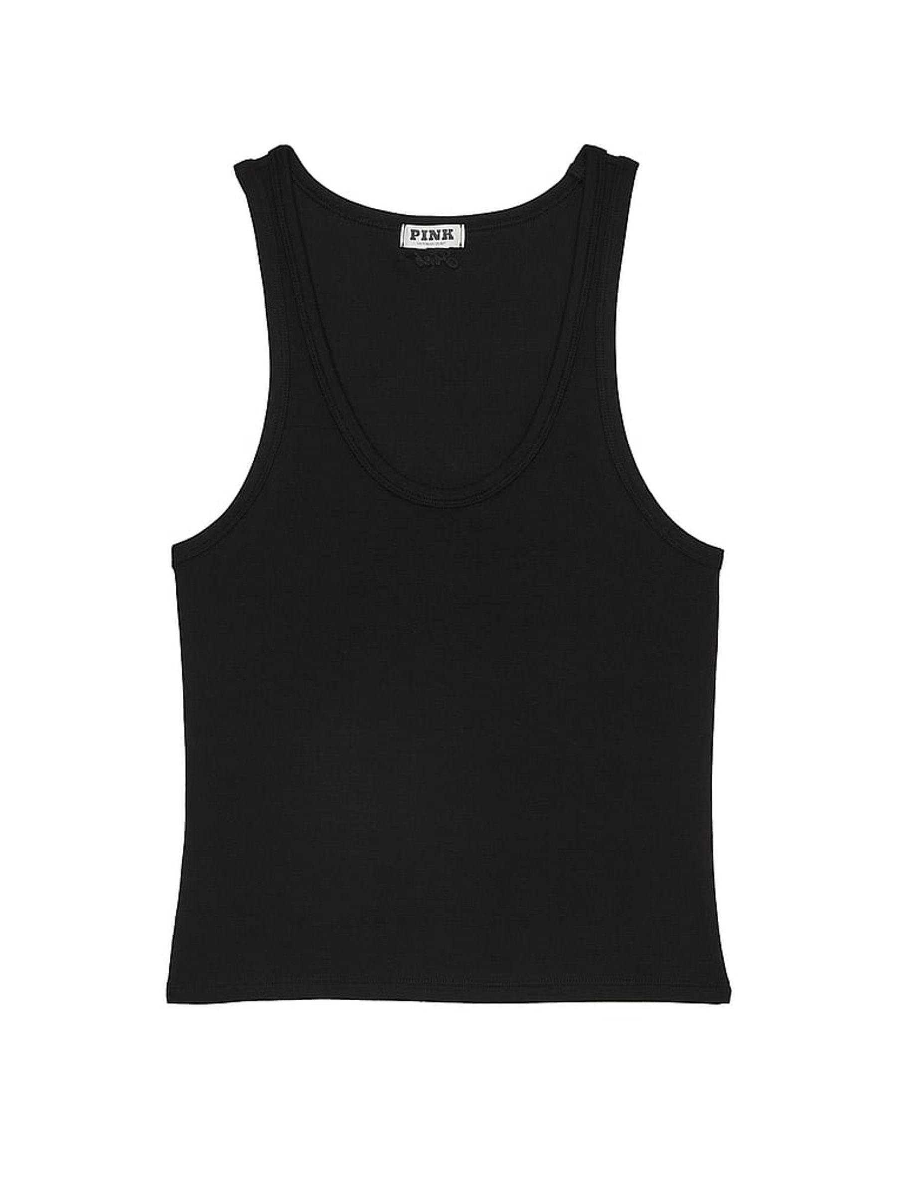 Black Modal Rib Pyjama Vest Top - Image 3 of 3