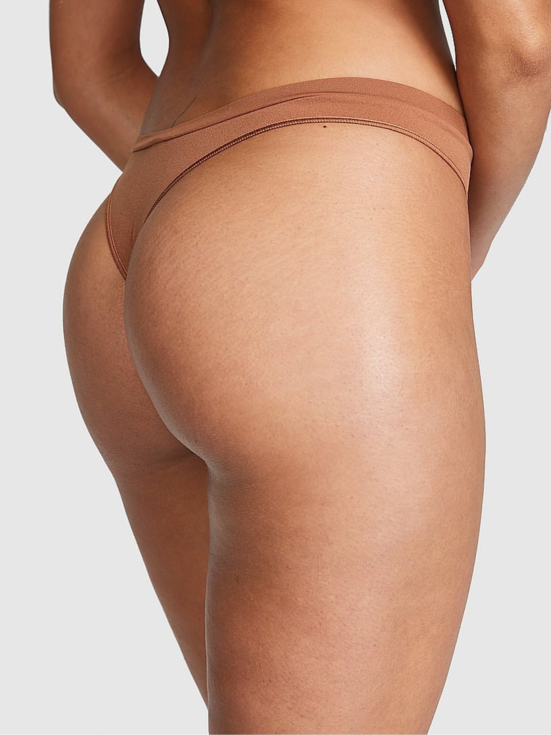 Caramel Nude Seamless Thong Knickers - Image 2 of 3