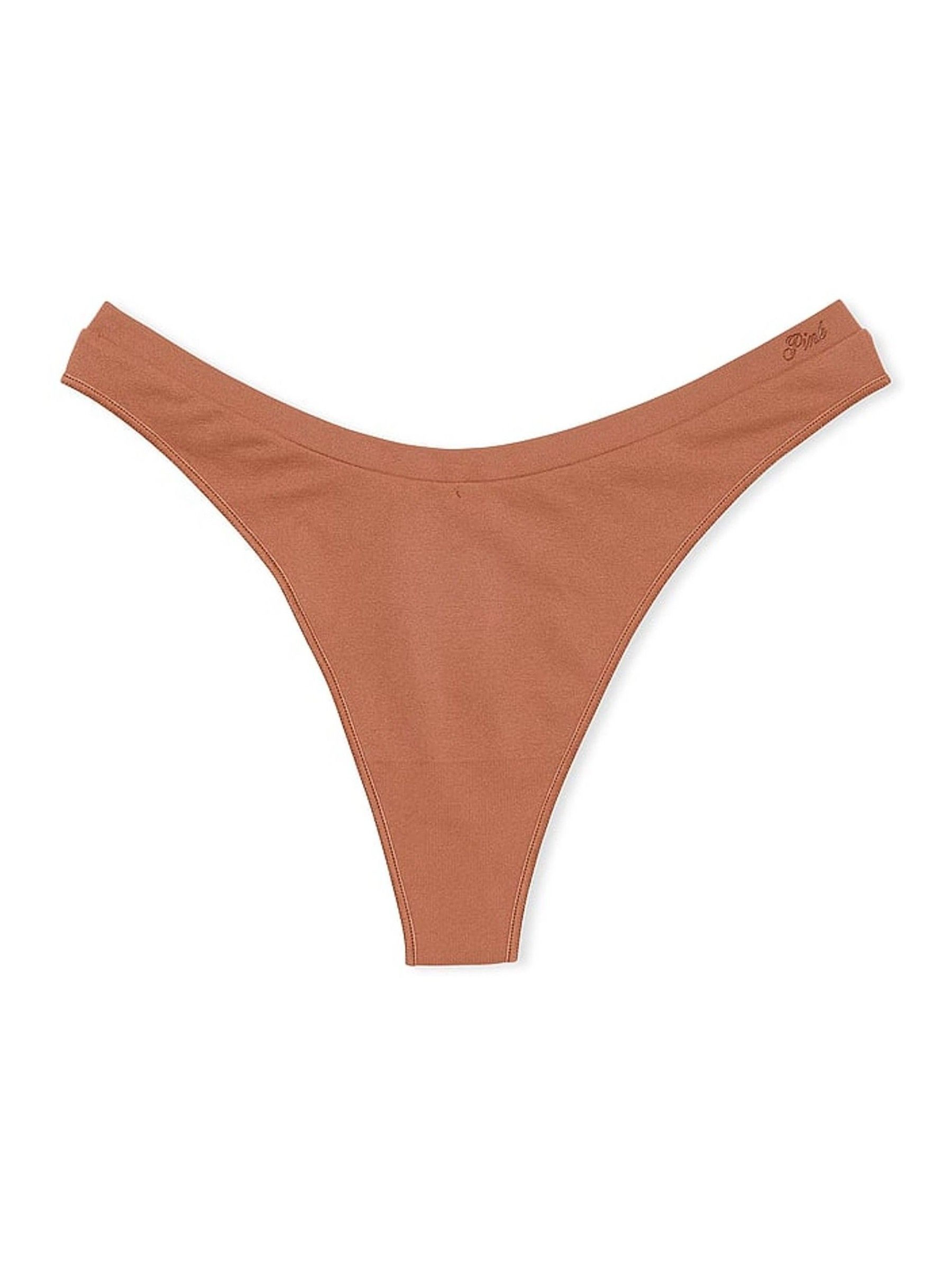 Caramel Nude Seamless Thong Knickers - Image 3 of 3