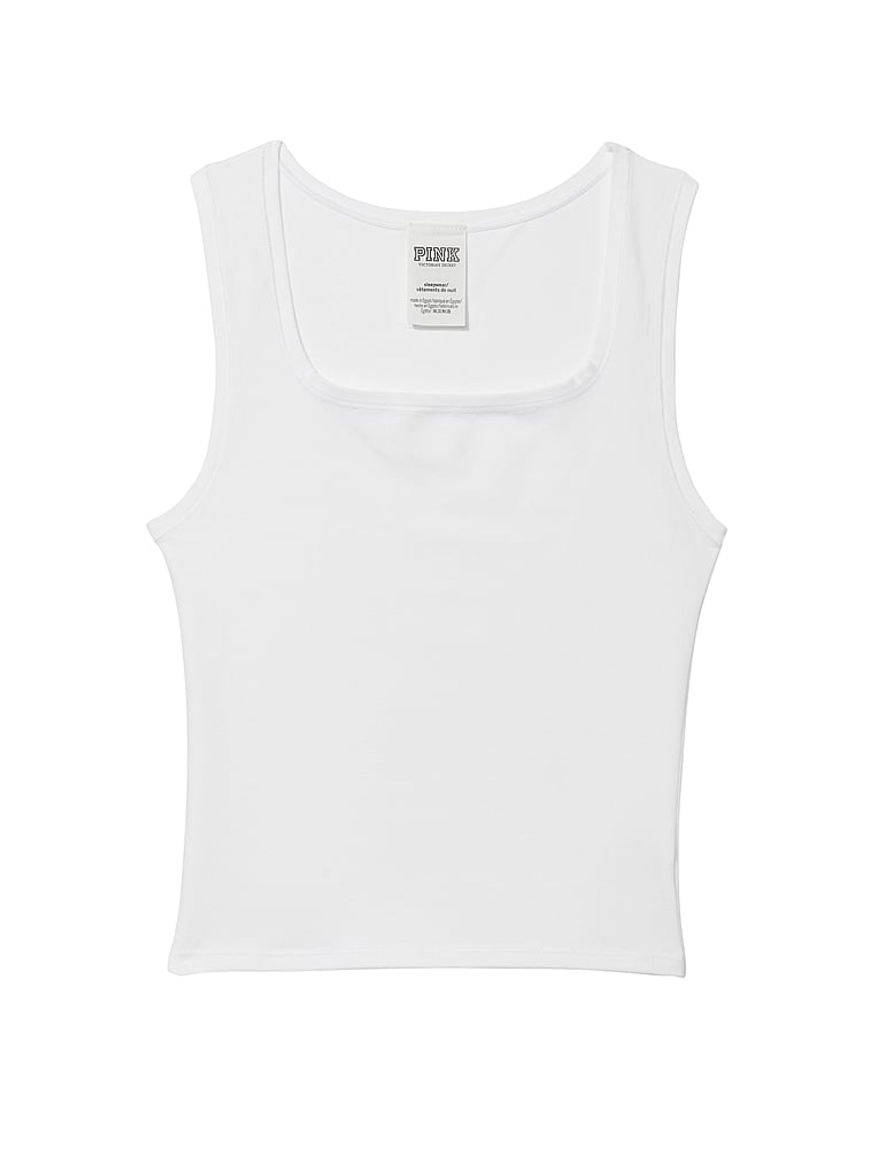 White Cotton Tank Top - Image 3 of 3
