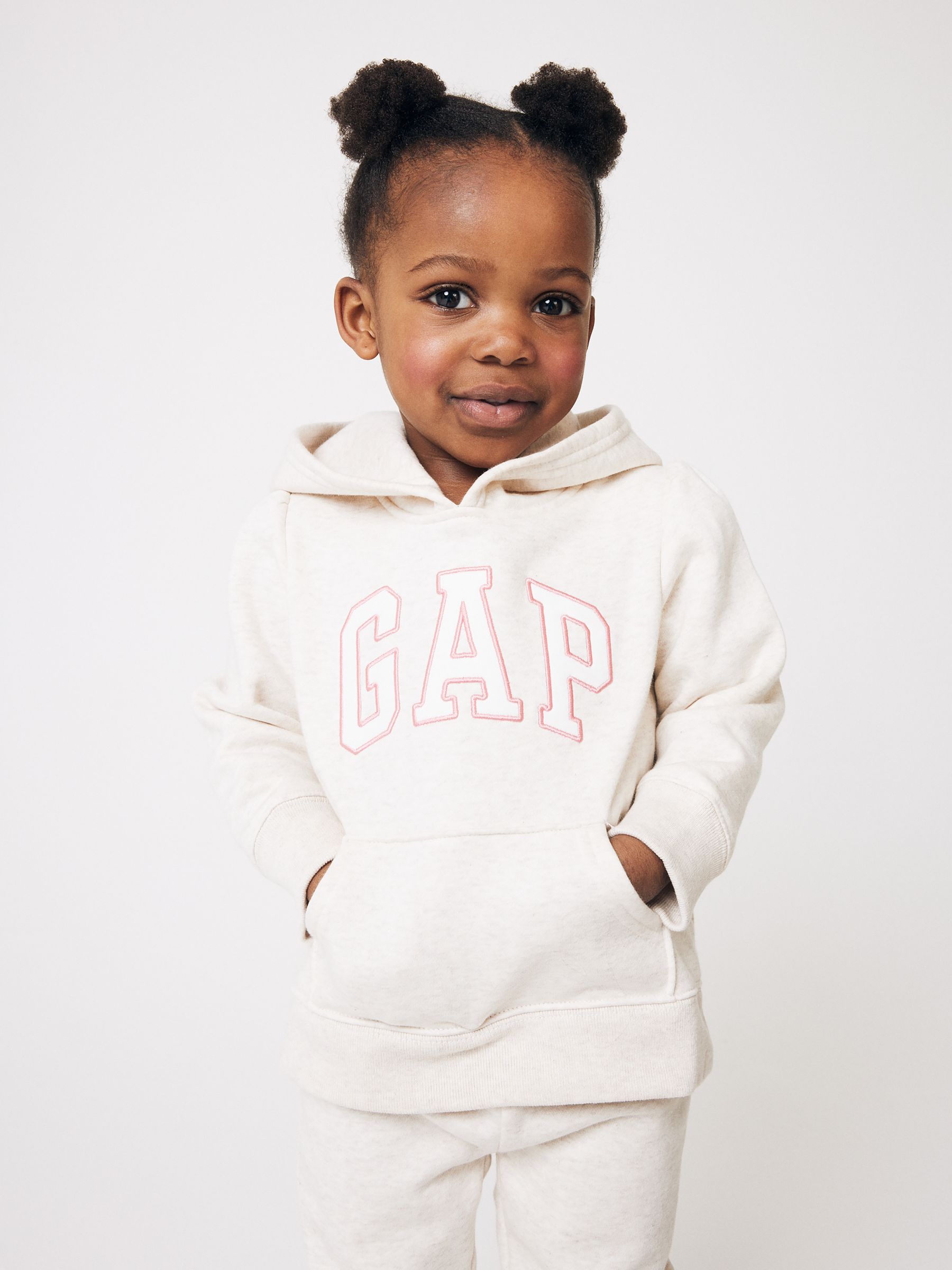 Cream Logo Hoodie (6mths-5yrs) - Image 1 of 6
