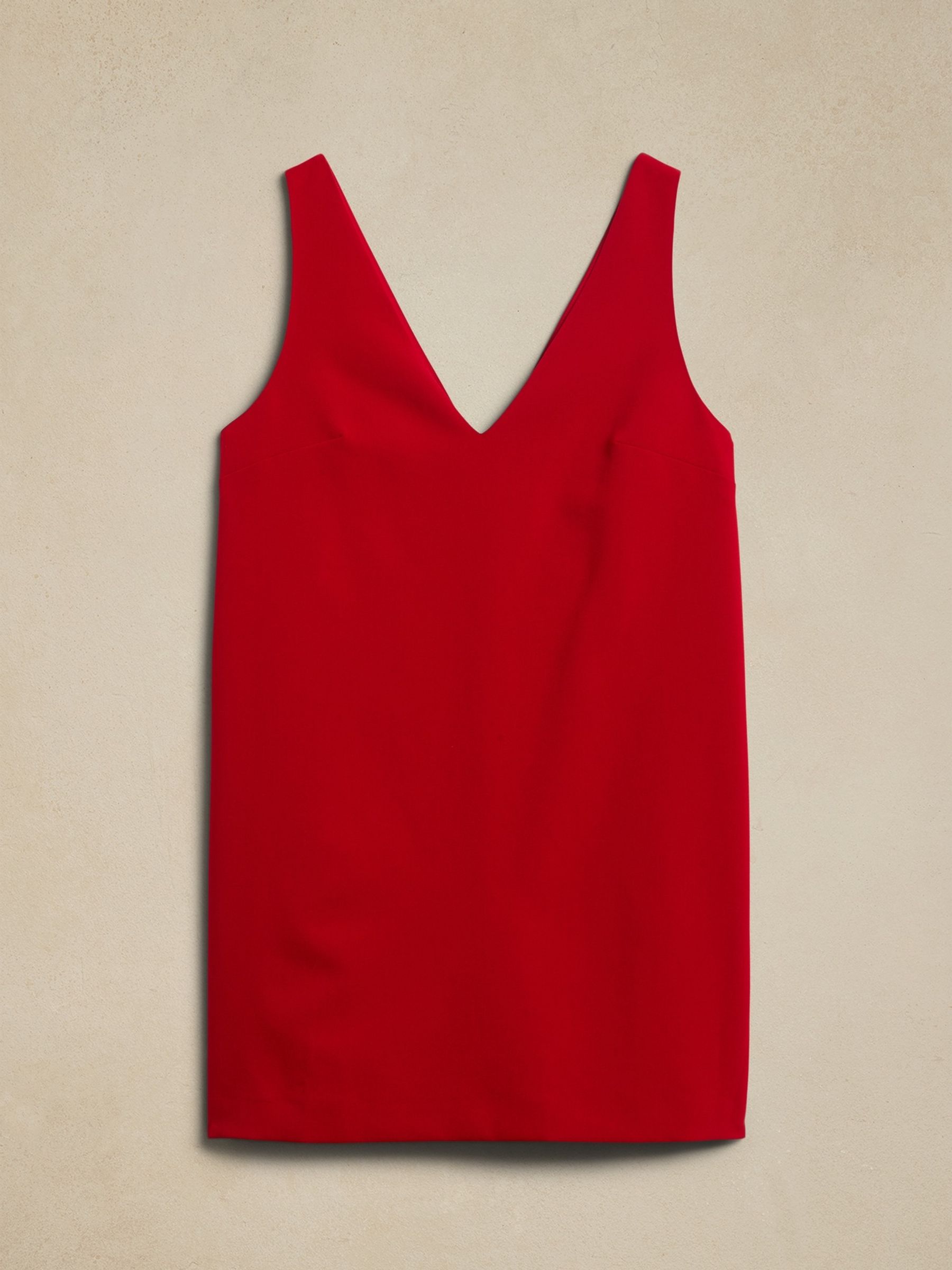 Banana Republic Red Juli Crepe Mini Dress - Image 5 of 5