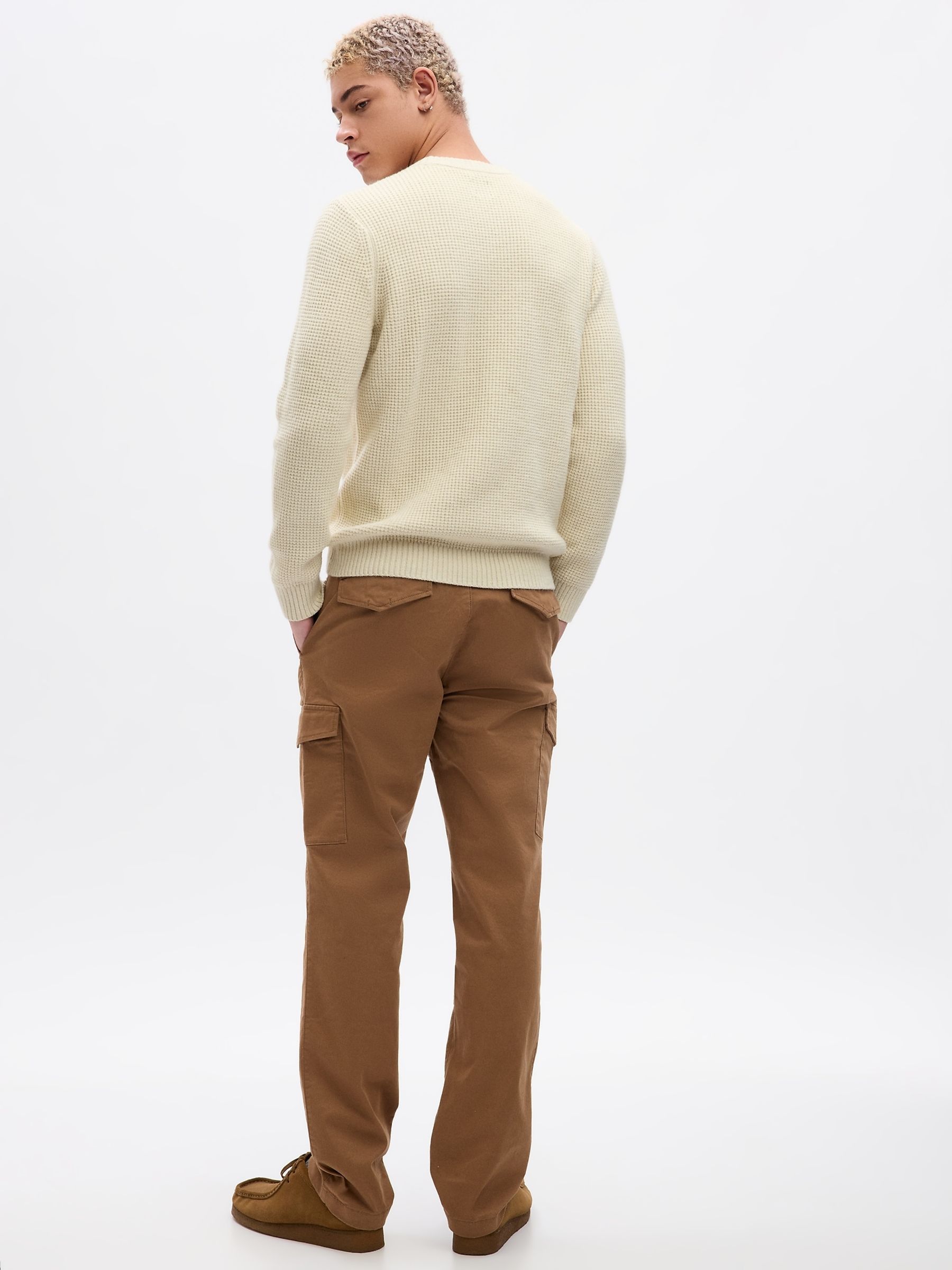 Brown Cargo Slim Fit Trousers - Image 2 of 4