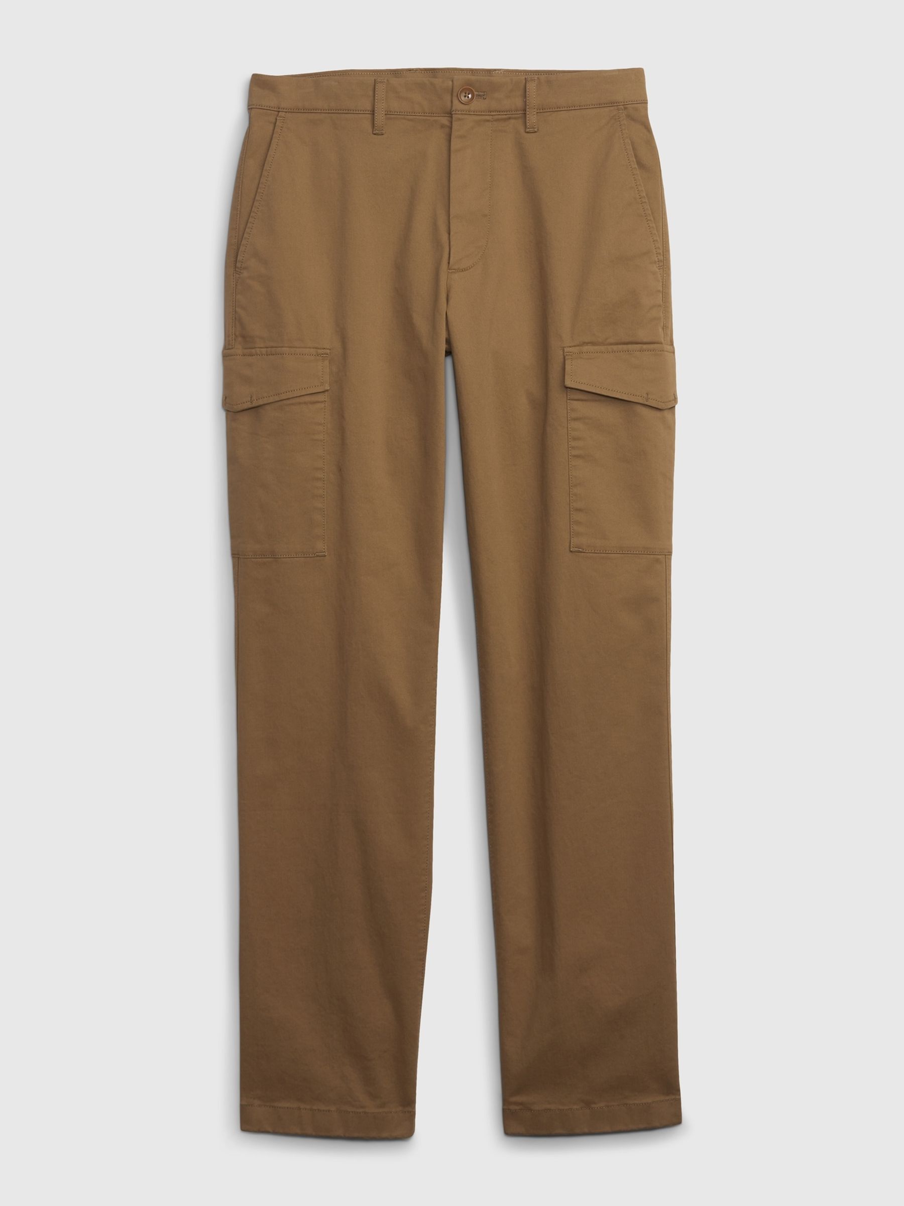 Brown Cargo Slim Fit Trousers - Image 4 of 4