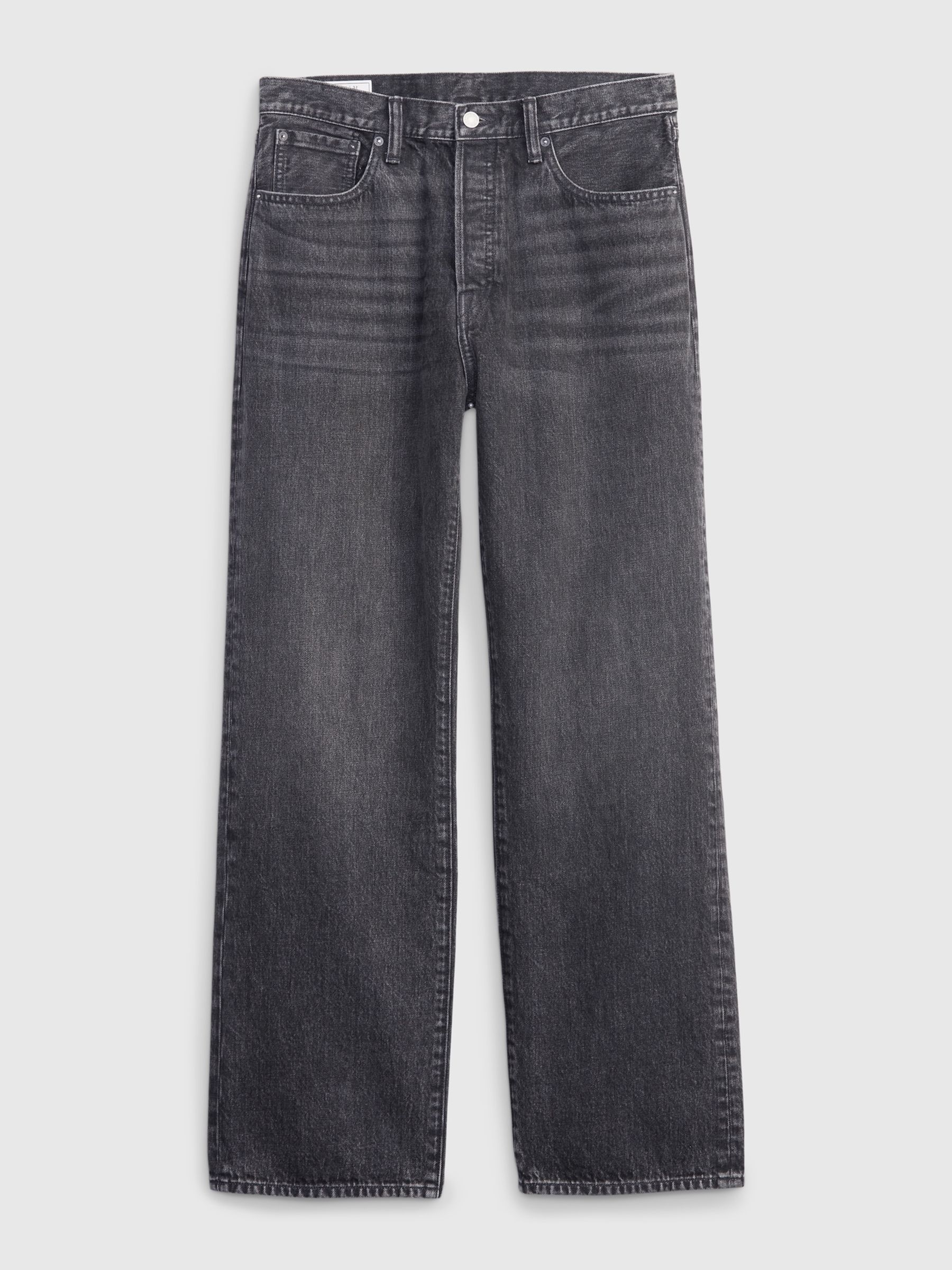 Washed Black 90s Loose Jeans - Image 9 of 9