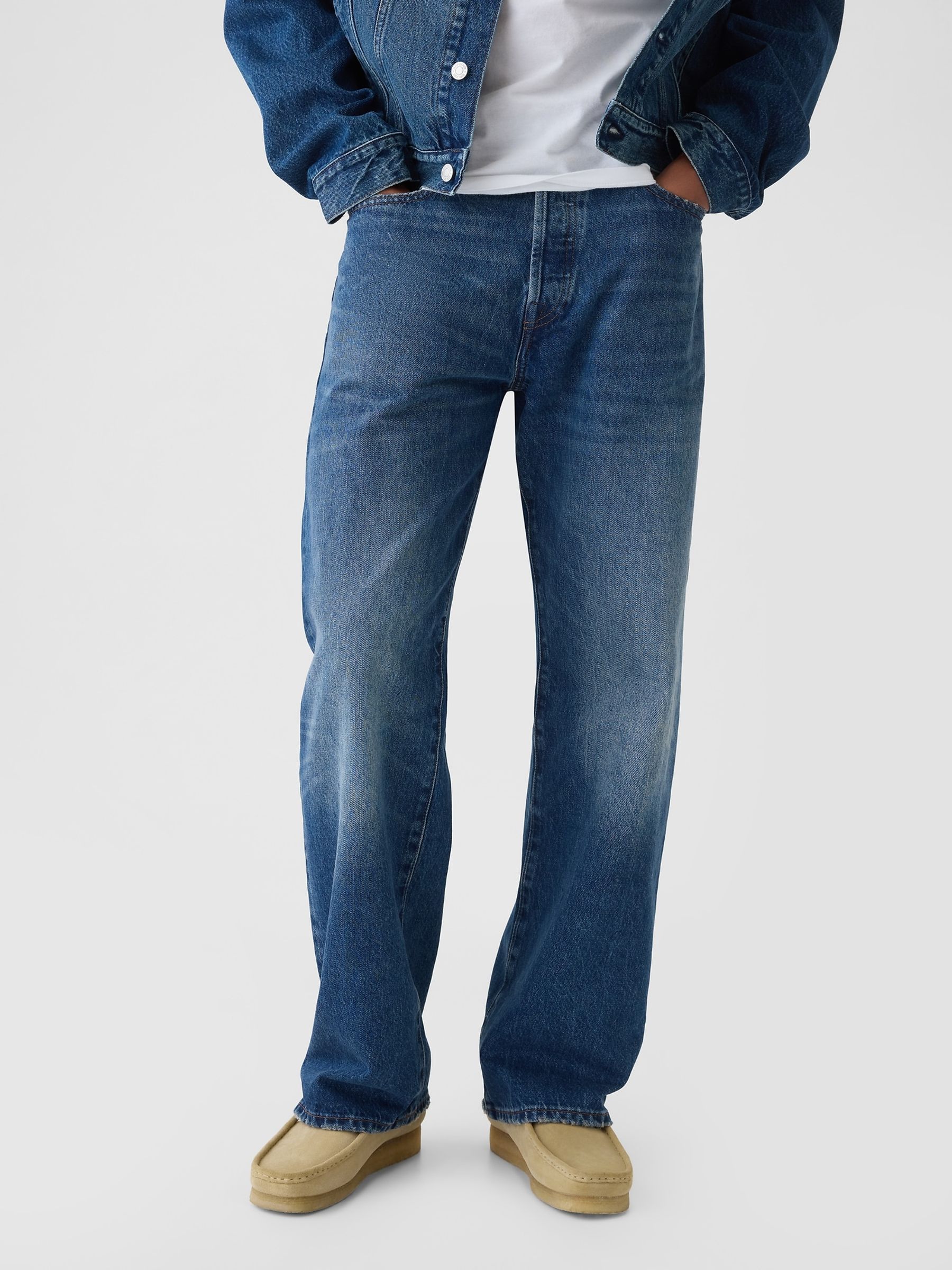 Mid Blue 90s Loose Jeans - Image 3 of 8