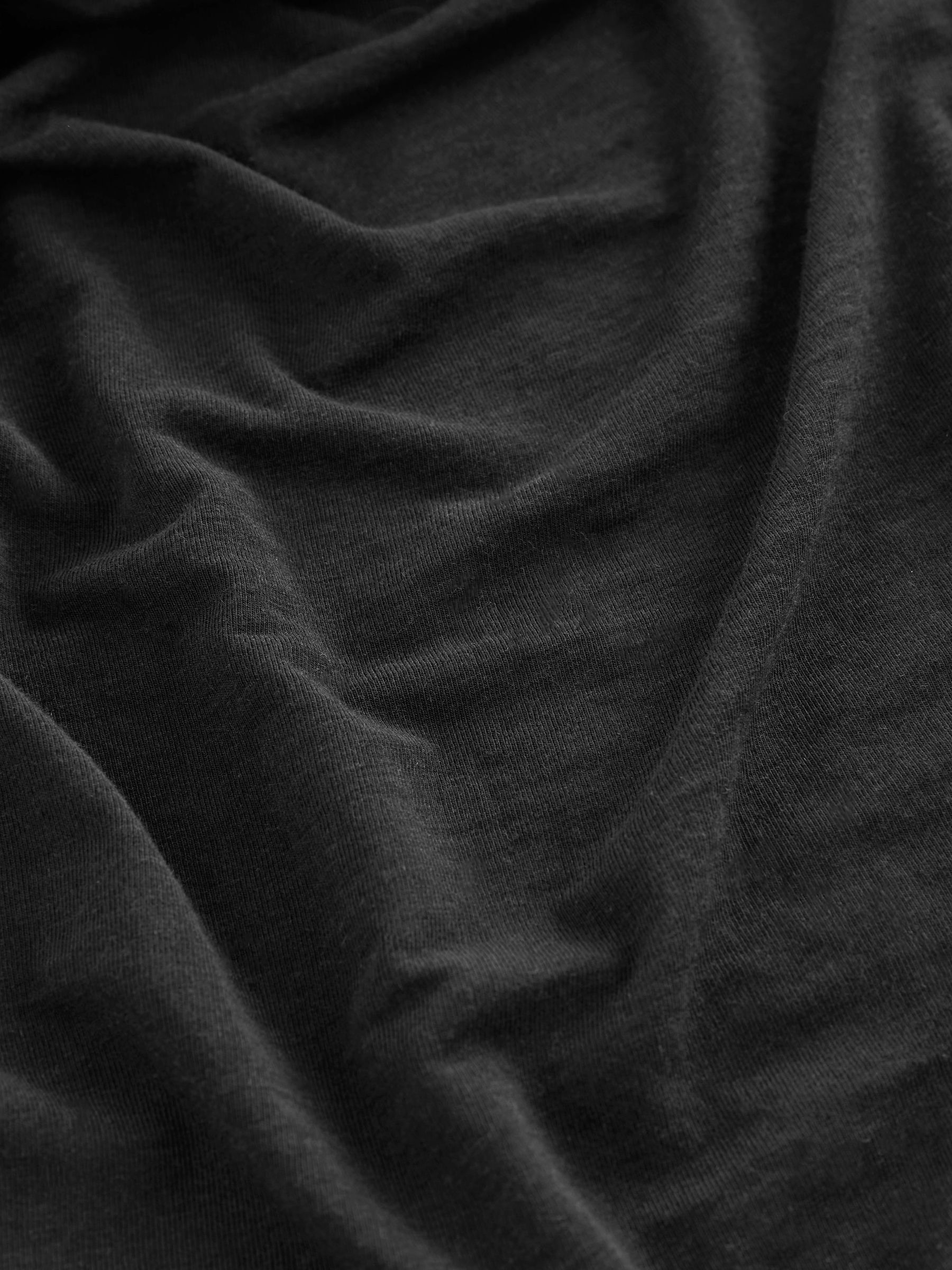 Banana Republic Black Aleah Wool-Blend Long Sleeve Cowl Back Top - Image 3 of 4