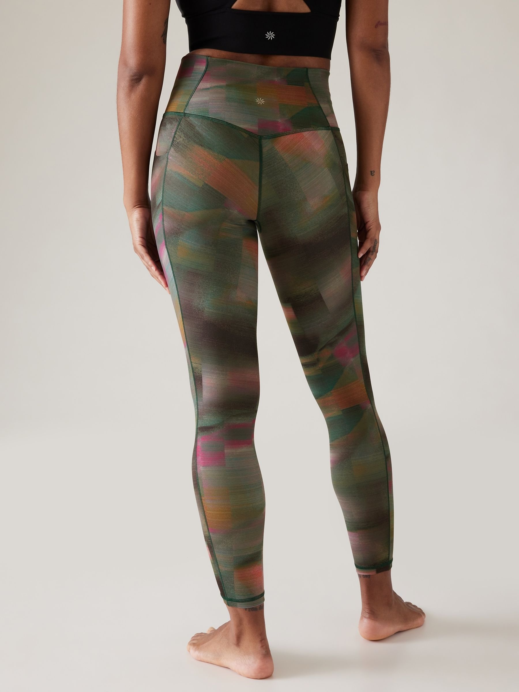 Athleta Green Salutation Stash Leggings - Image 2 of 5