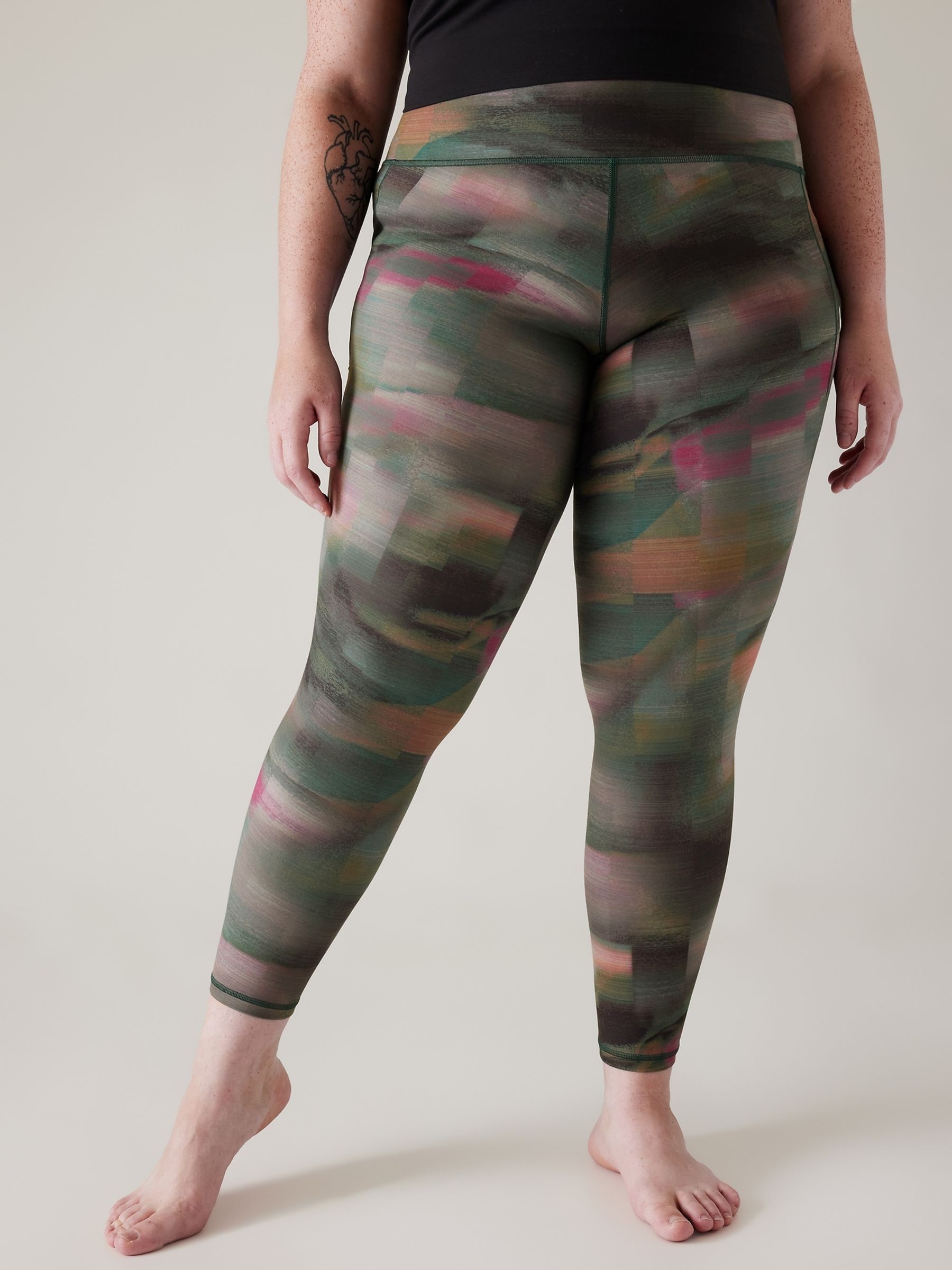 Athleta Green Salutation Stash Leggings - Image 5 of 5