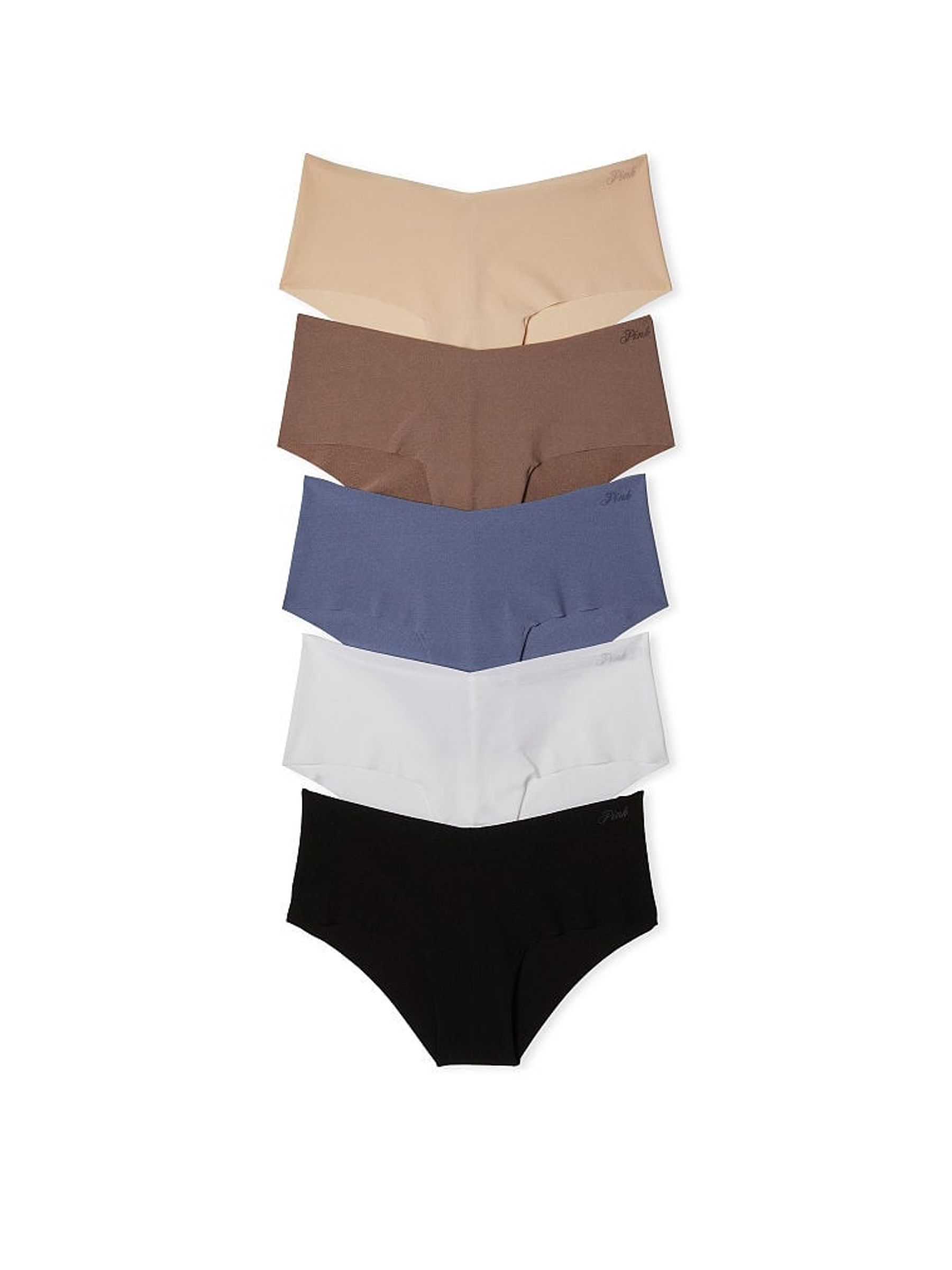 Black/Blue/Nude/White Cheeky 5 Pack Knickers - Image 1 of 1