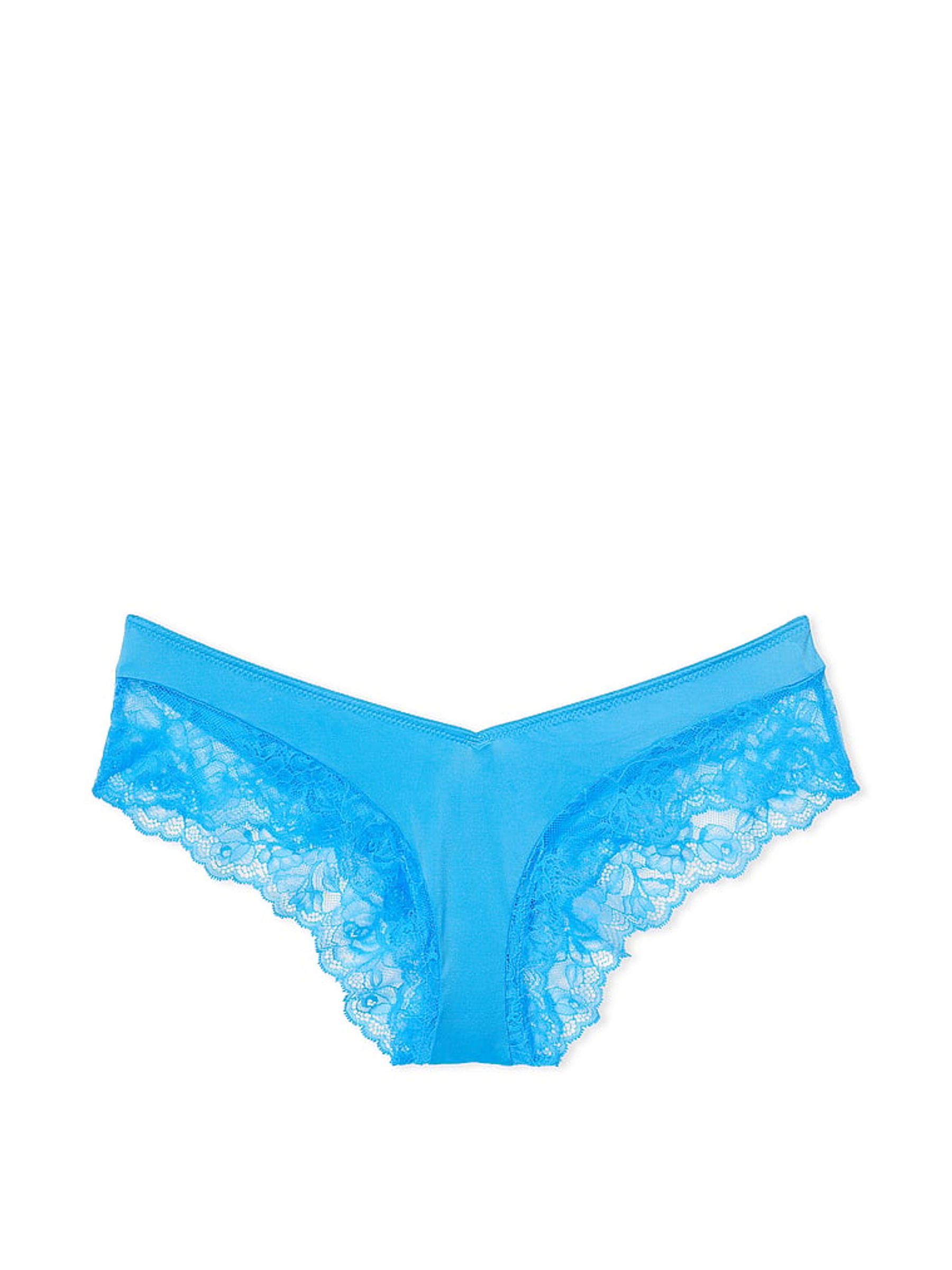 Capri Blue Lace Cheeky Knickers - Image 3 of 3