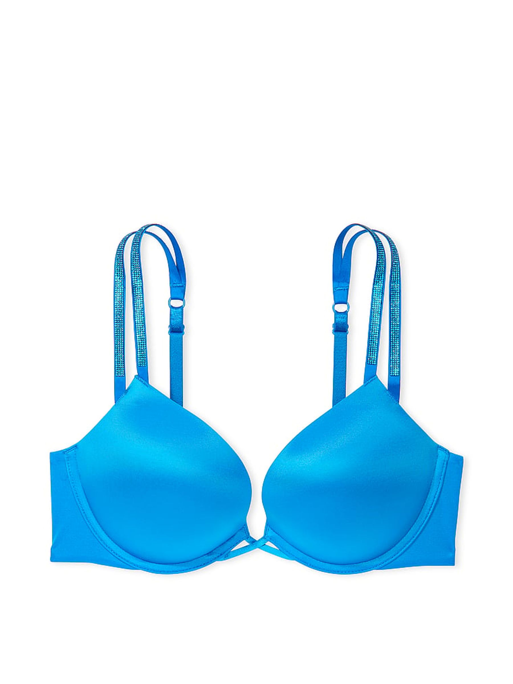 Shocking Blue Lace Add 2 Cups Push Up Double Shine Strap Add 2 Cups Push Up Bombshell Bra - Image 3 of 4