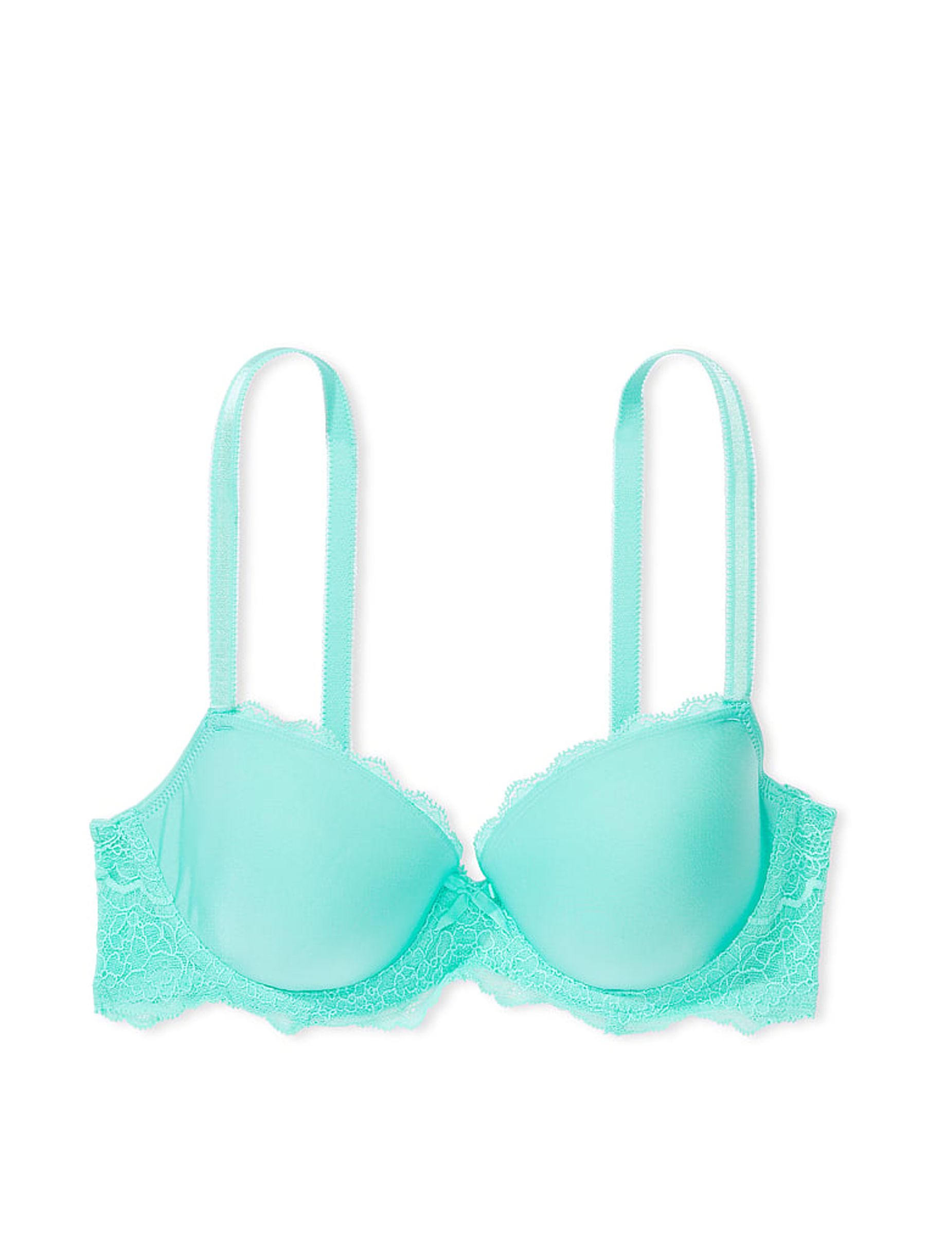 Aquarius Blue Lace Lightly Lined Demi Bra - Image 4 of 4