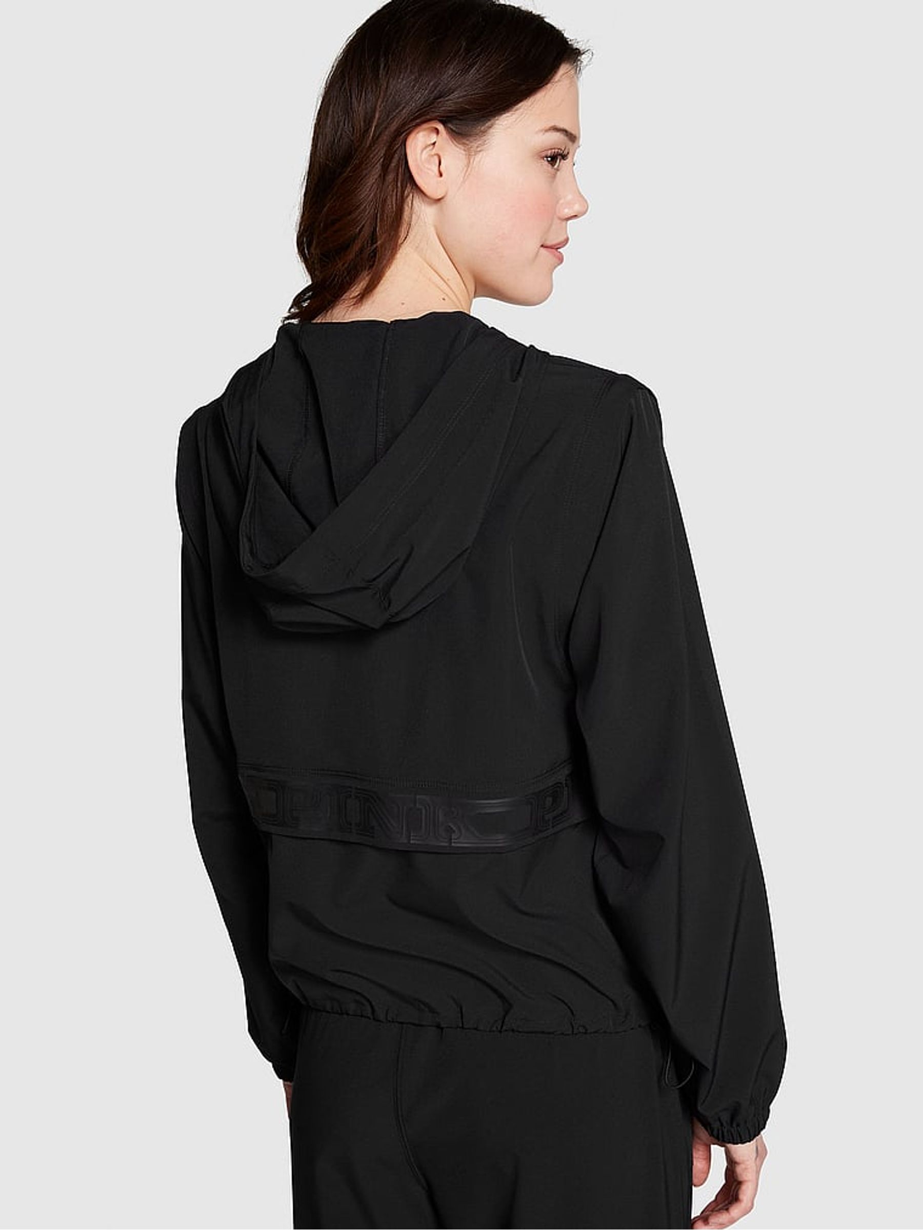 Pure Black Track Suit Half Zip Jacket - Image 2 of 4