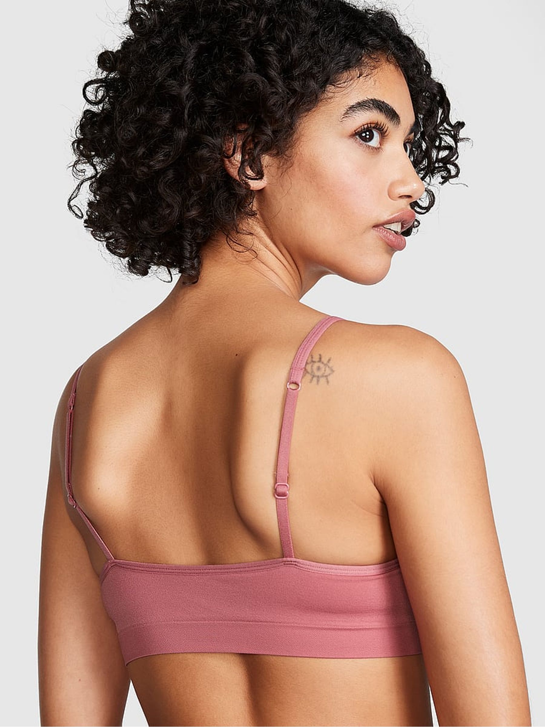 Pink Begonia Seamless Bralette - Image 2 of 3