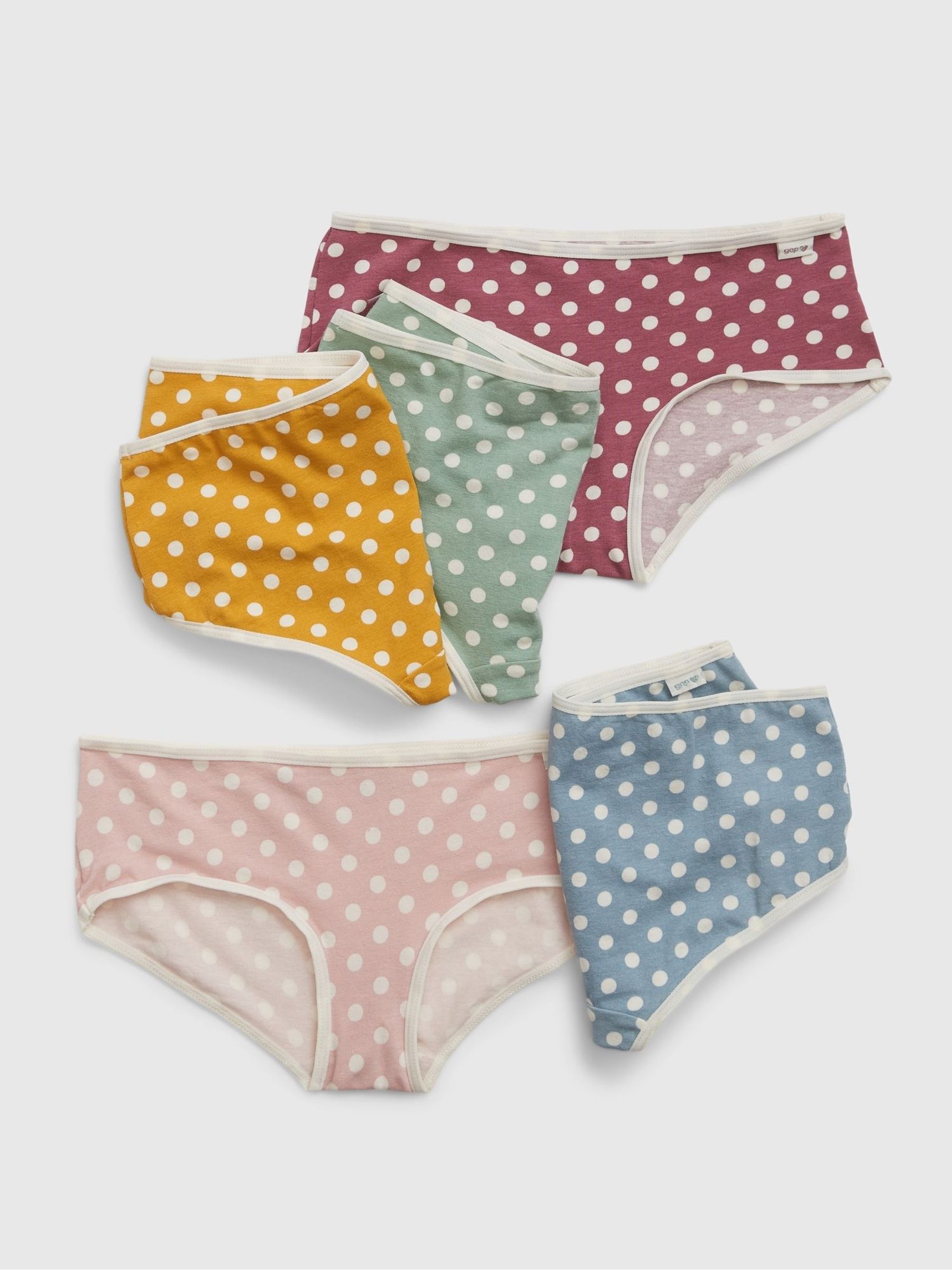 Yellow Kids Organic Cotton 5 Pack Hipster Briefs (4-13yrs) - Image 2 of 2