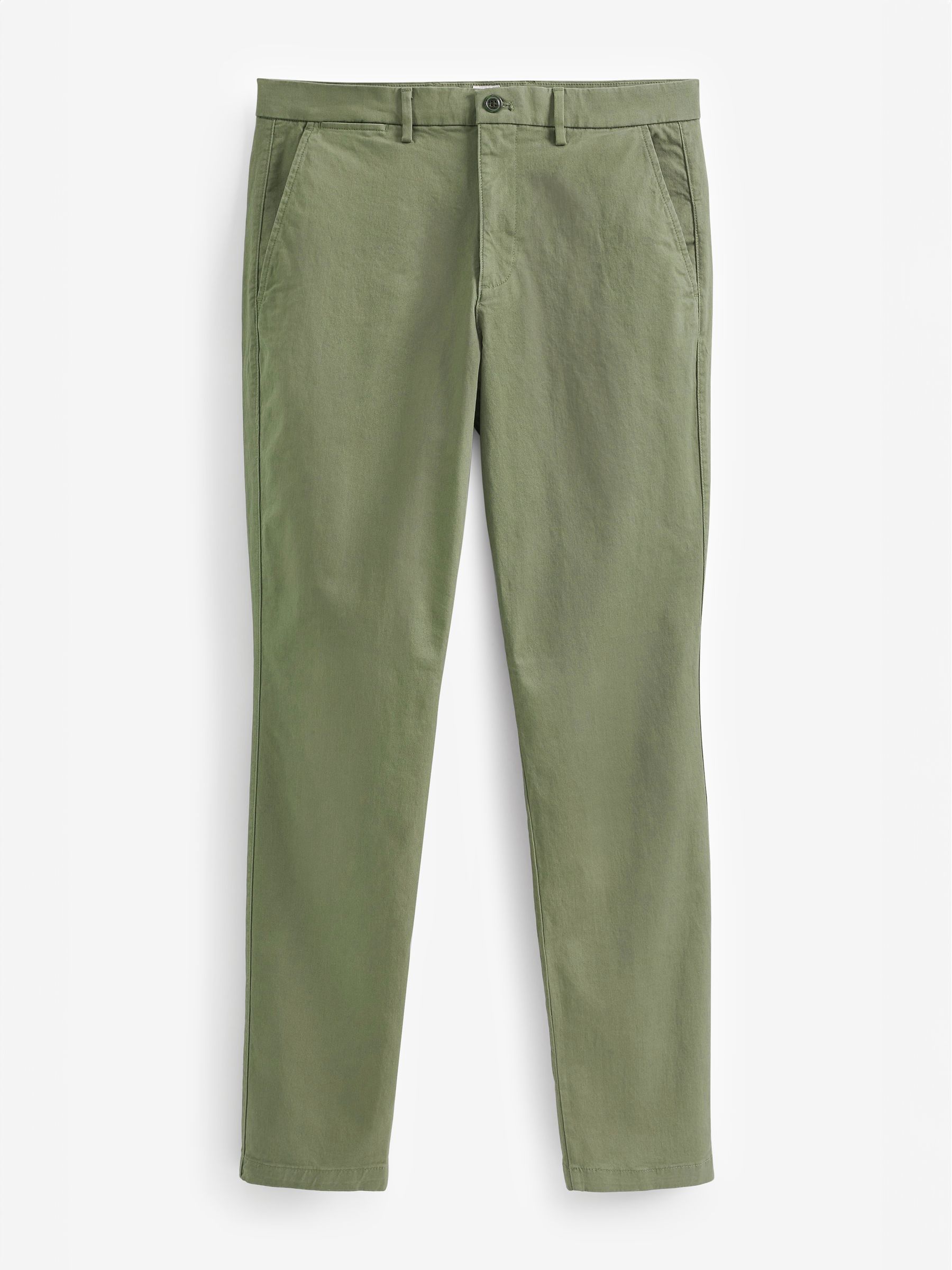 Green Straight Taper Fit Essential Chinos - Image 4 of 4
